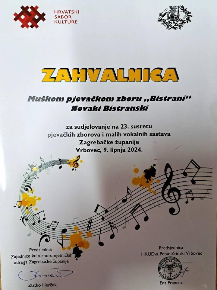 MPZ Bistrani – novi nastup na Susretu pjevčkih zborova - fotografija 2