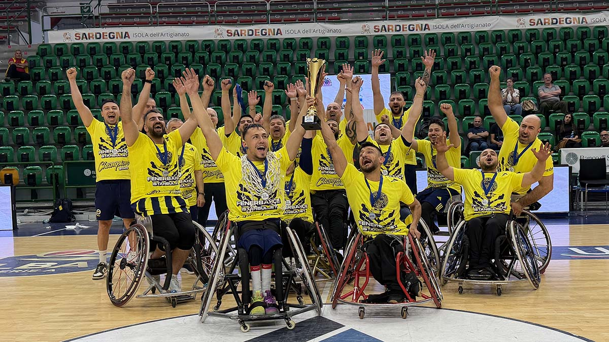 Fenerbahçe İstanbul Jet Tekerlekli Sandalye Basketbol Takımımız Avrupa Şampiyonu oldu