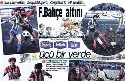 12 Şubat 1984 Zonguldakspor: 0 - Fenerbahçe: 3 