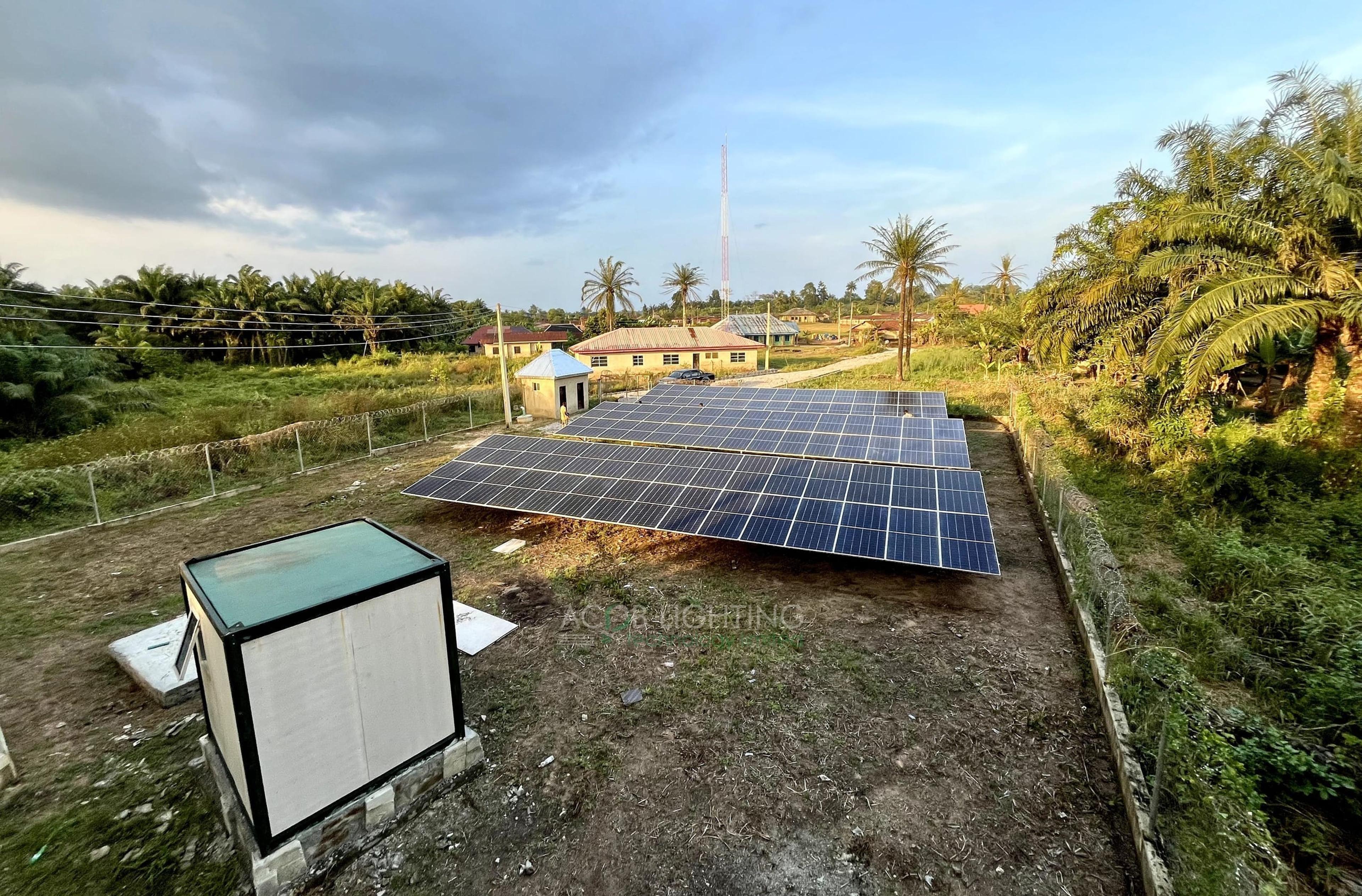 Mile 9 Community 50 kWp Hybrid Solar Mini-Grid Project for Rural Electrification, Ondo State, Nigeria - Installation Photo 2
