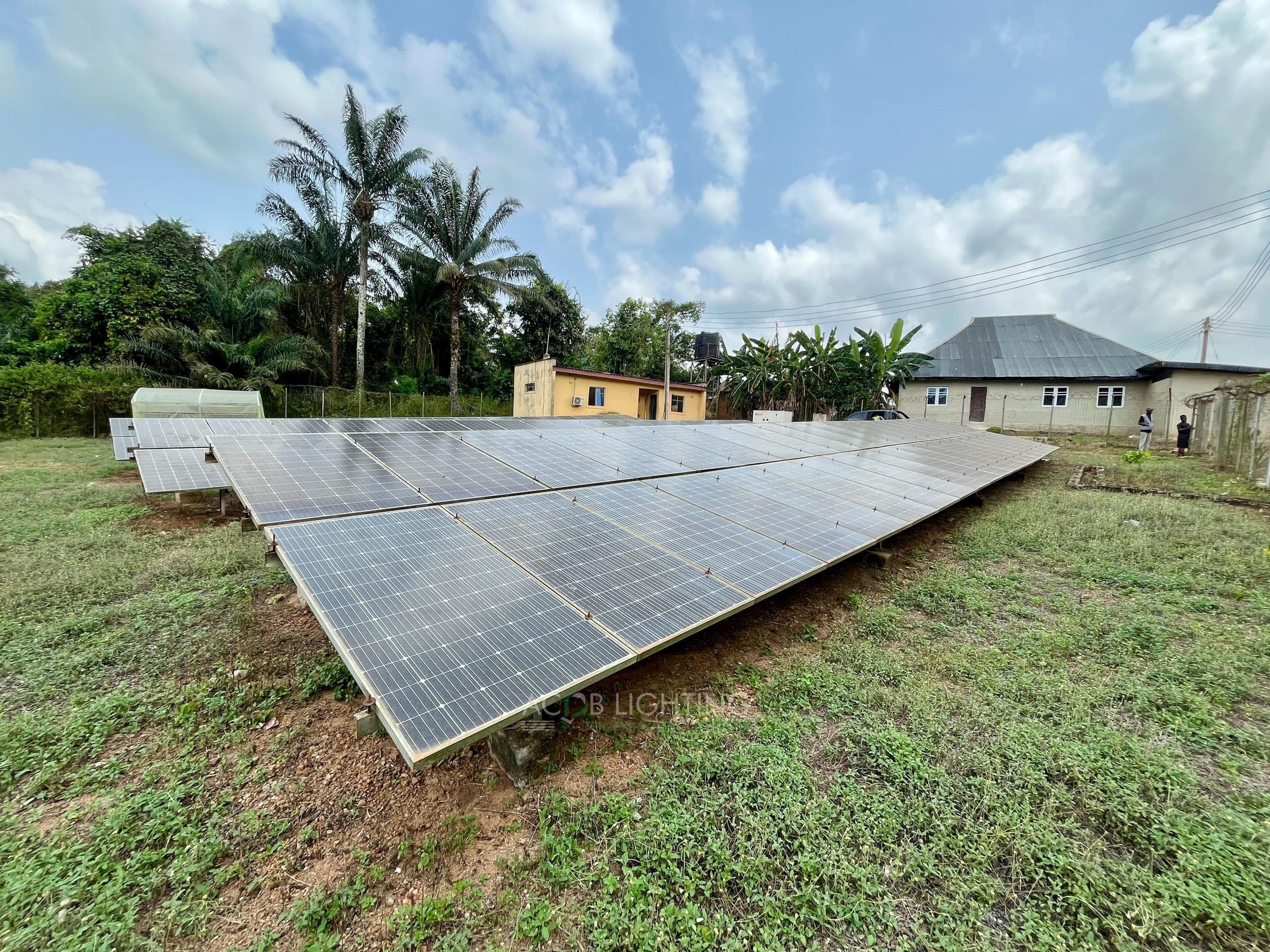 Obadore Community 40 kWp Hybrid Solar Mini-Grid Project for Rural Electrification, Ondo State, Nigeria - Installation Photo 2