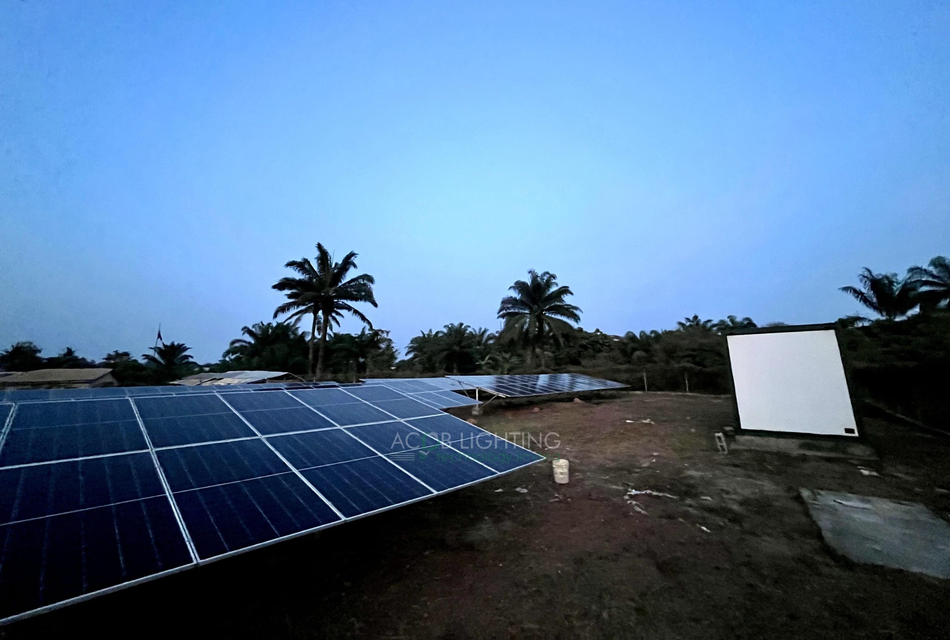 Asejire Community 70 kWp Hybrid Solar Mini-Grid Project for Rural Electrification, Ondo State, Nigeria - Installation Photo 2