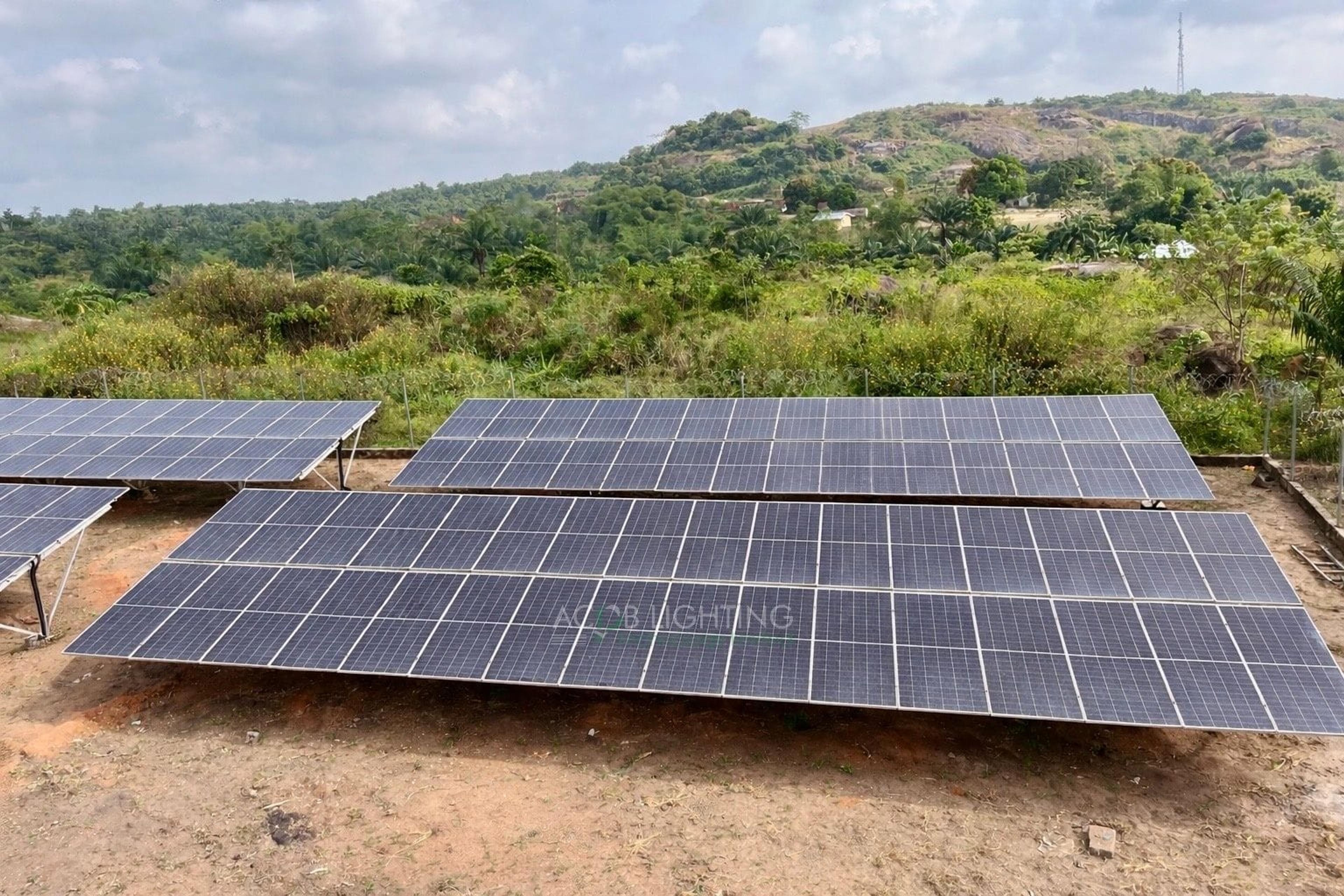 Otu-Costain Community 70 kWp Hybrid Solar Mini-Grid Project for Rural Electrification, Ondo State, Nigeria - Installation Photo 2