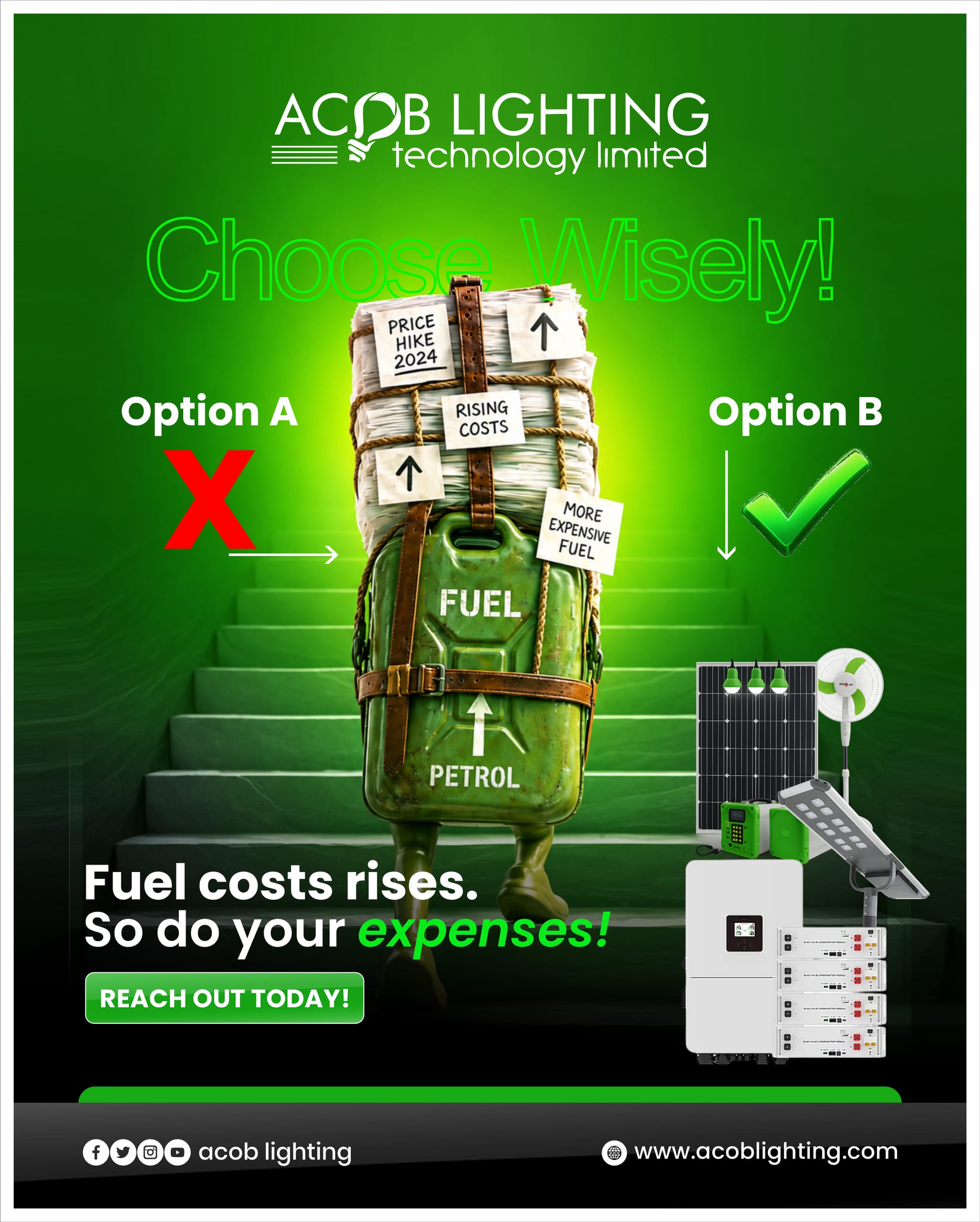 Fuel Price Rises, But Your Energy Costs Don’t Have To!