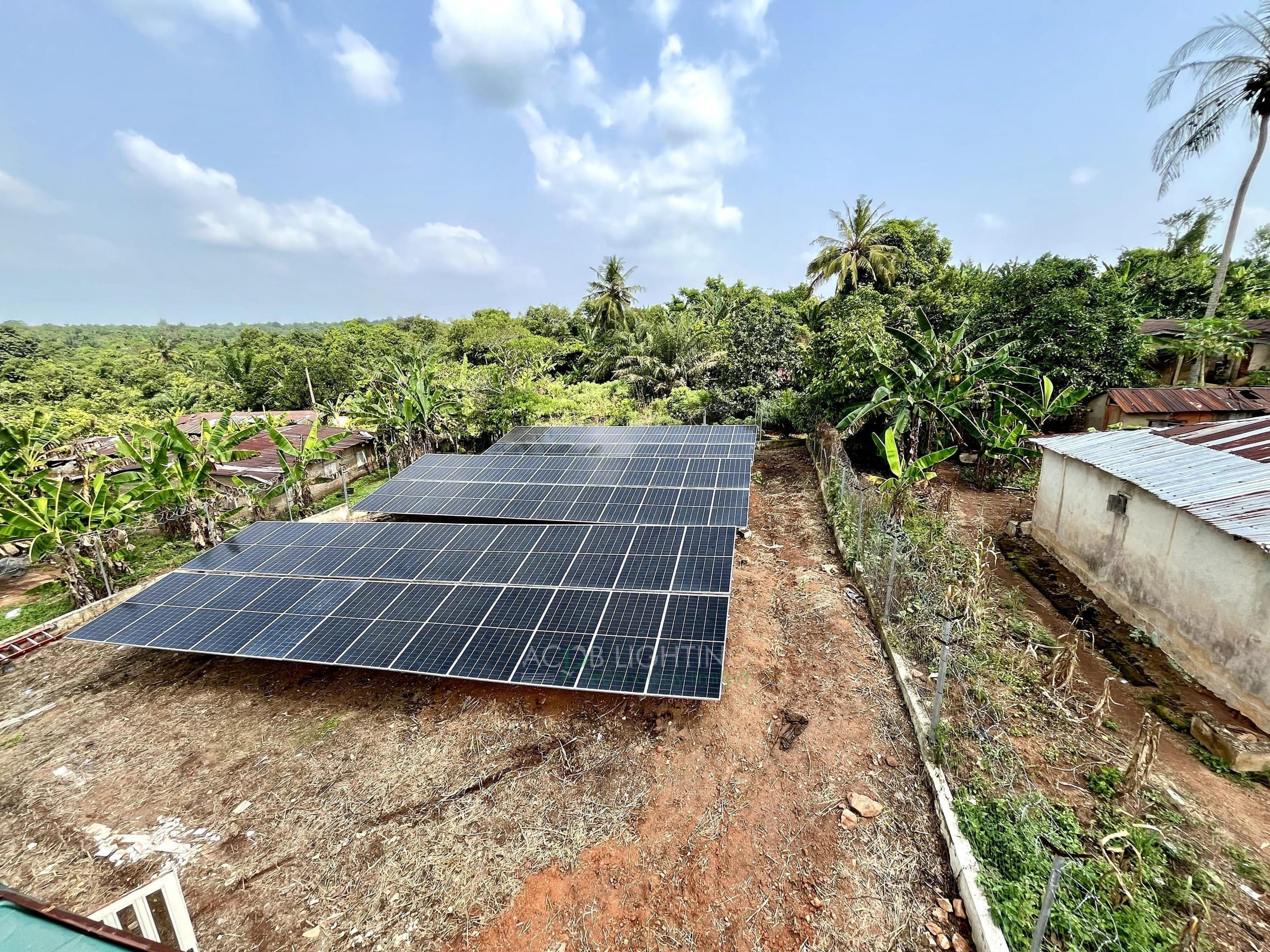 Bolorunduro Adaja Community 40 kWp Hybrid Solar Mini-Grid Project for Rural Electrification, Ondo State, Nigeria - Installation Photo 3