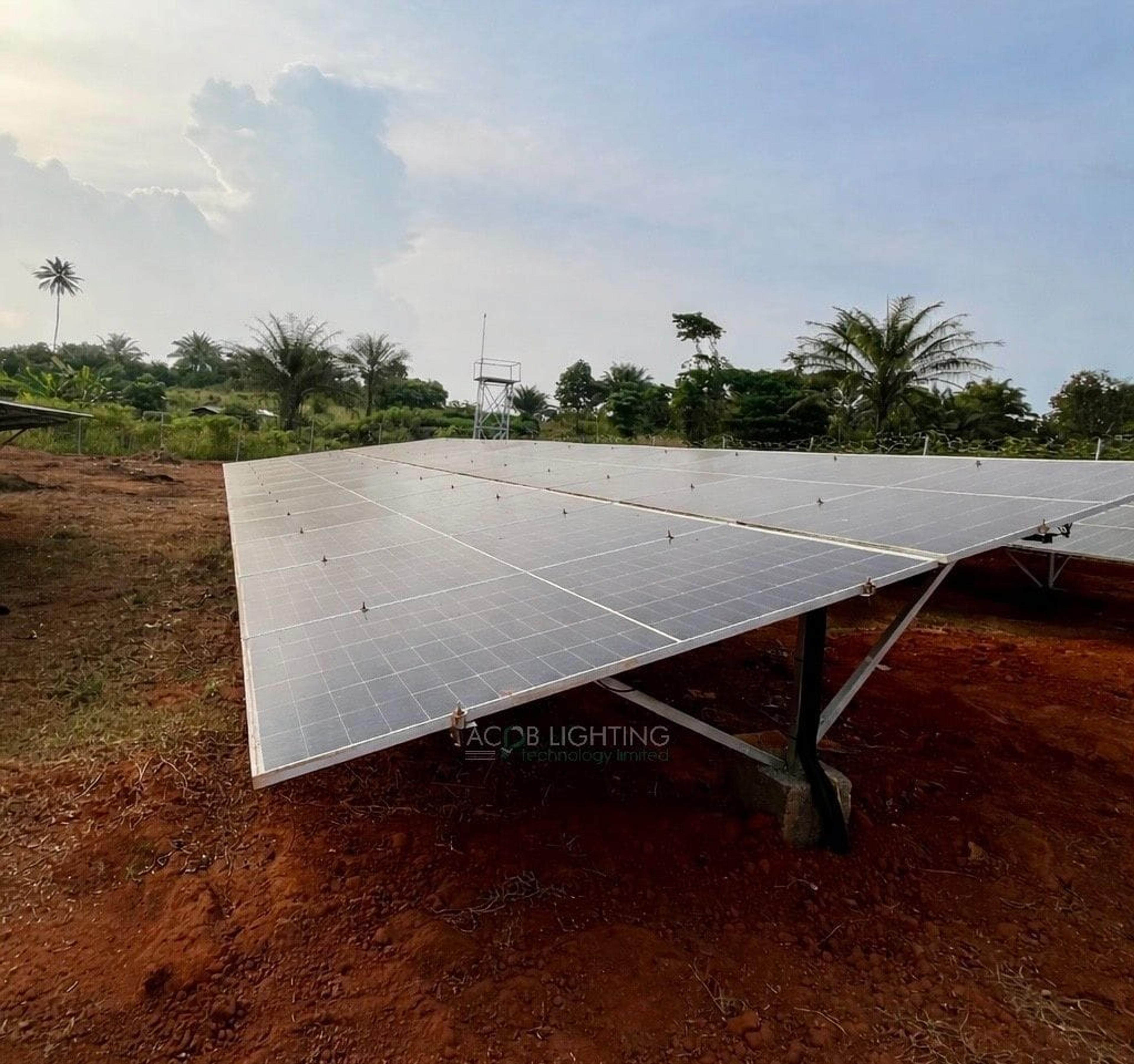 Ajegunle Community 40 kWp Hybrid Solar Mini-Grid Project for Rural Electrification, Edo State, Nigeria - Installation Photo 3