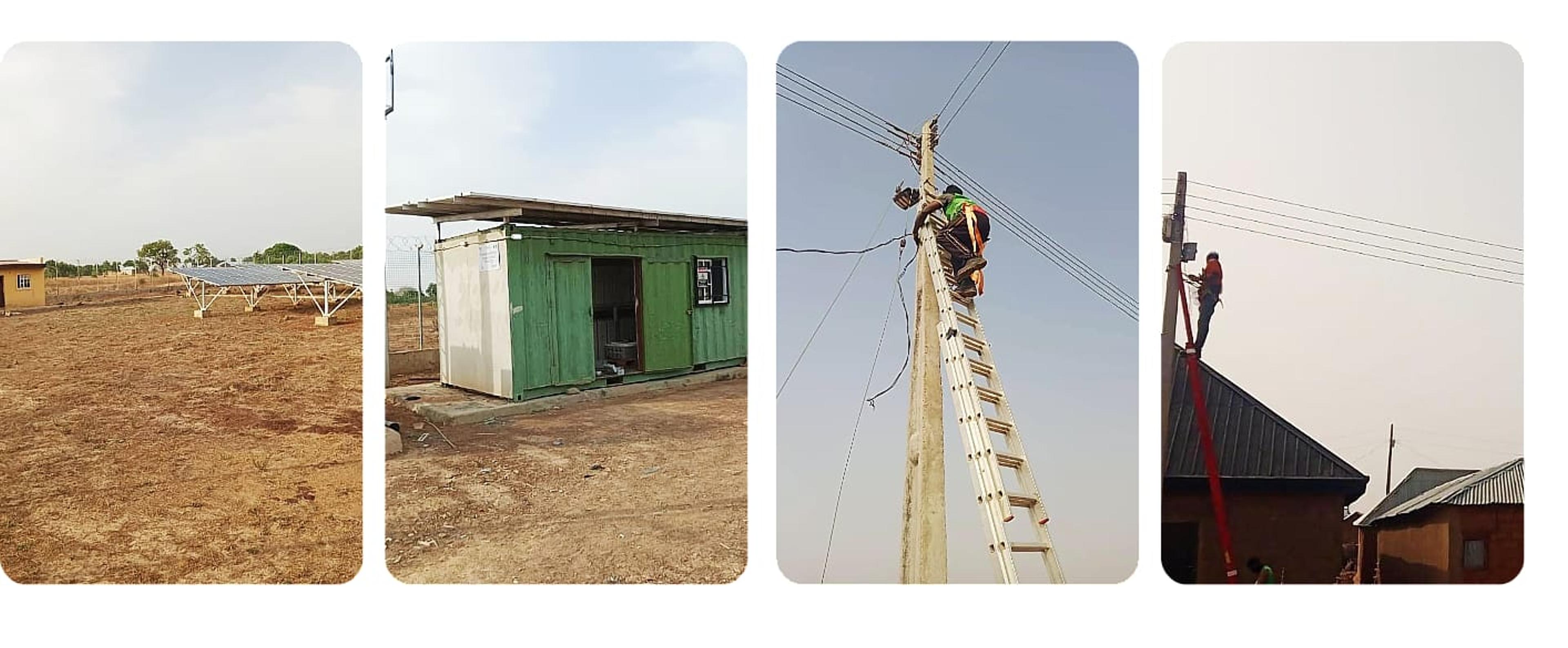 Makami 50 kWp Hybrid Solar Mini-Grid Project for Rural Electrification, Kaduna State, Nigeria - Installation Photo 1