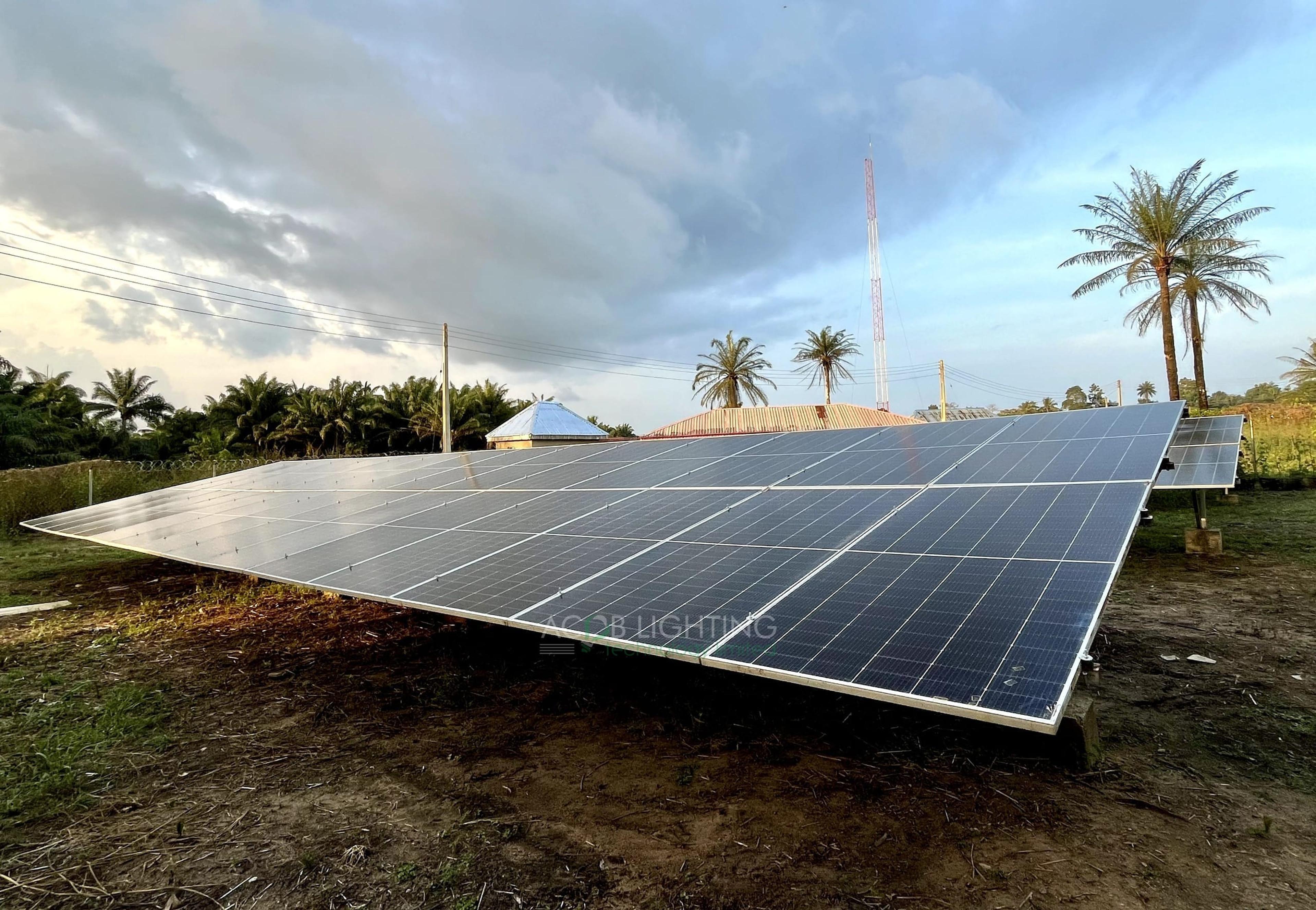 Mile 9 Community 50 kWp Hybrid Solar Mini-Grid Project for Rural Electrification, Ondo State, Nigeria - Installation Photo 3