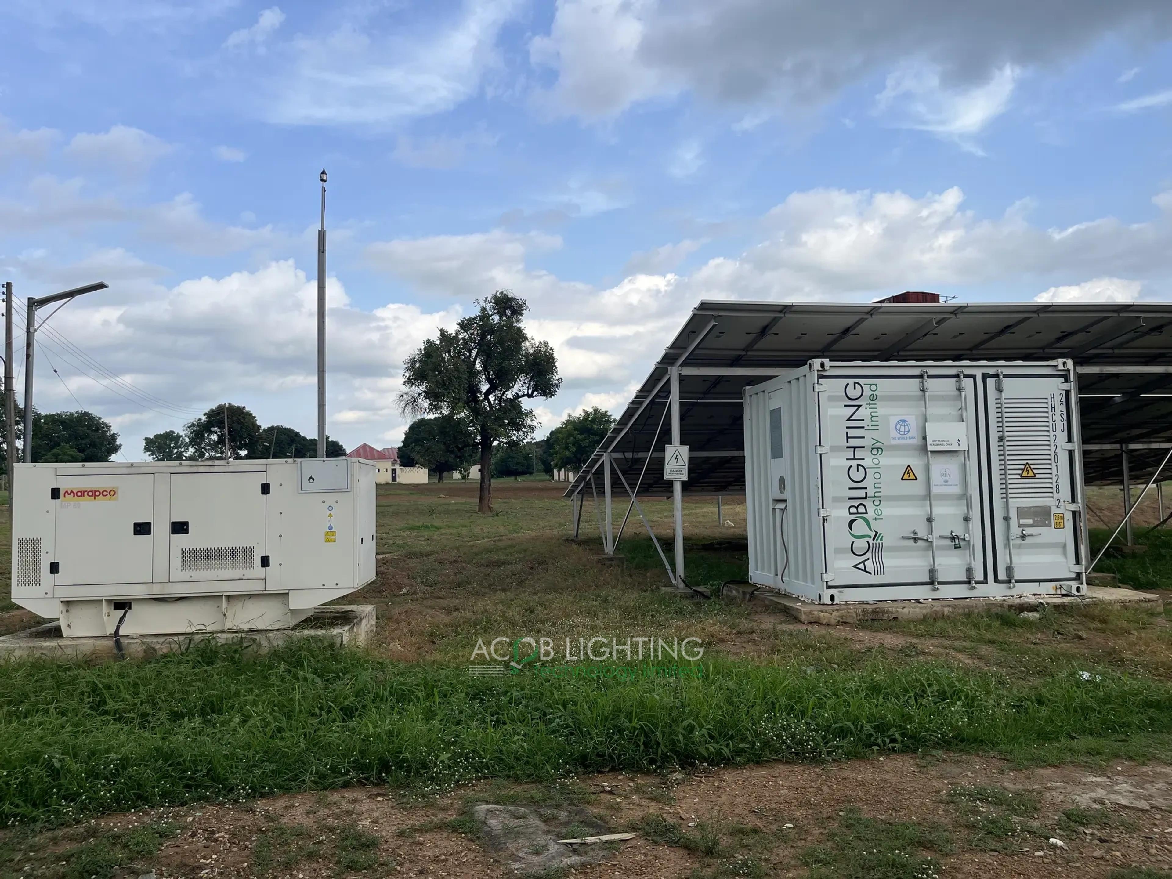 Gwantu General Hospital 50 kWp Solar + Battery Backup System Project for Secondary Healthcare, Kaduna State, Nigeria - Installation Photo 2