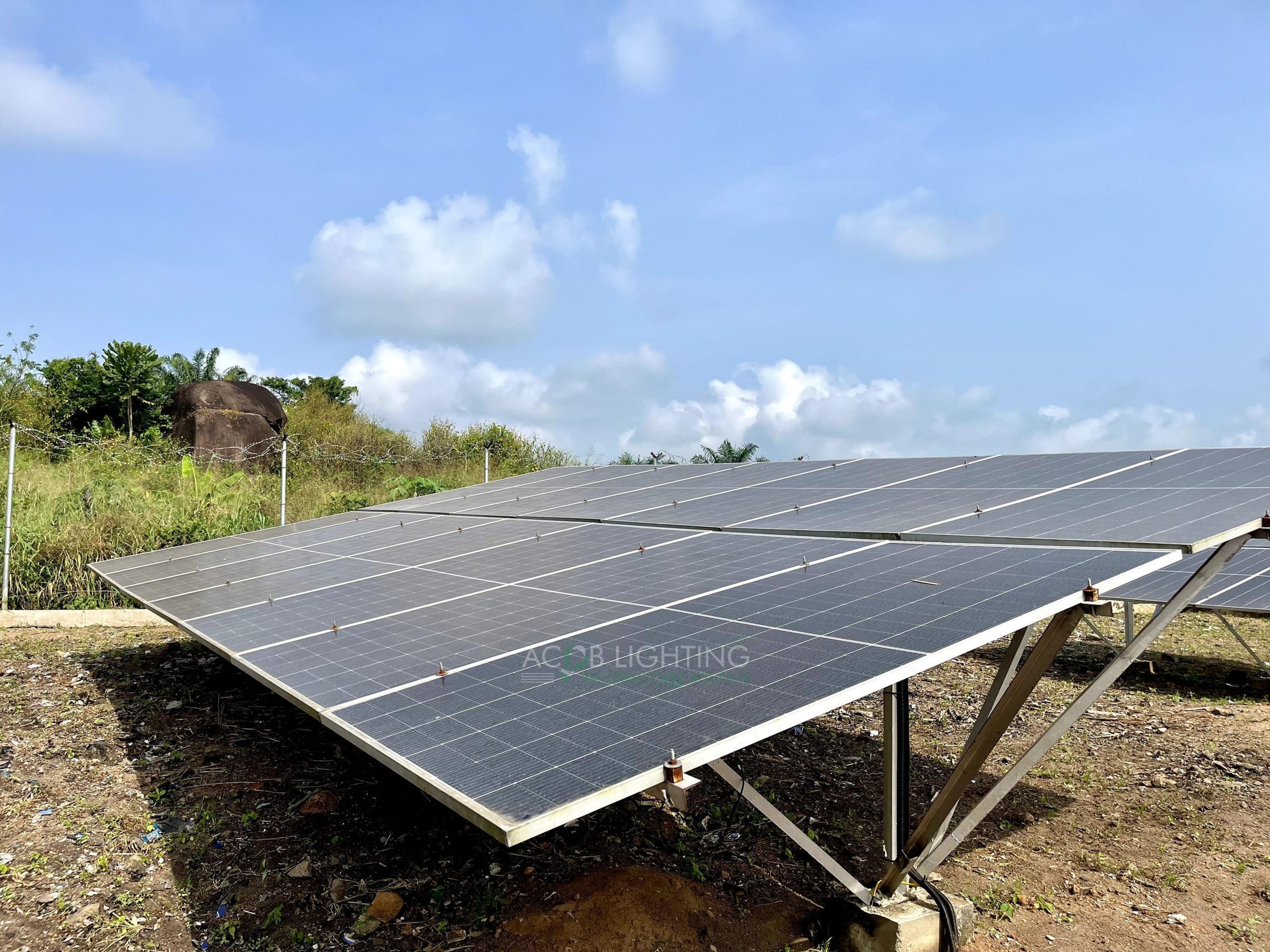 Otu-Costain Community 70 kWp Hybrid Solar Mini-Grid Project for Rural Electrification, Ondo State, Nigeria - Installation Photo 5