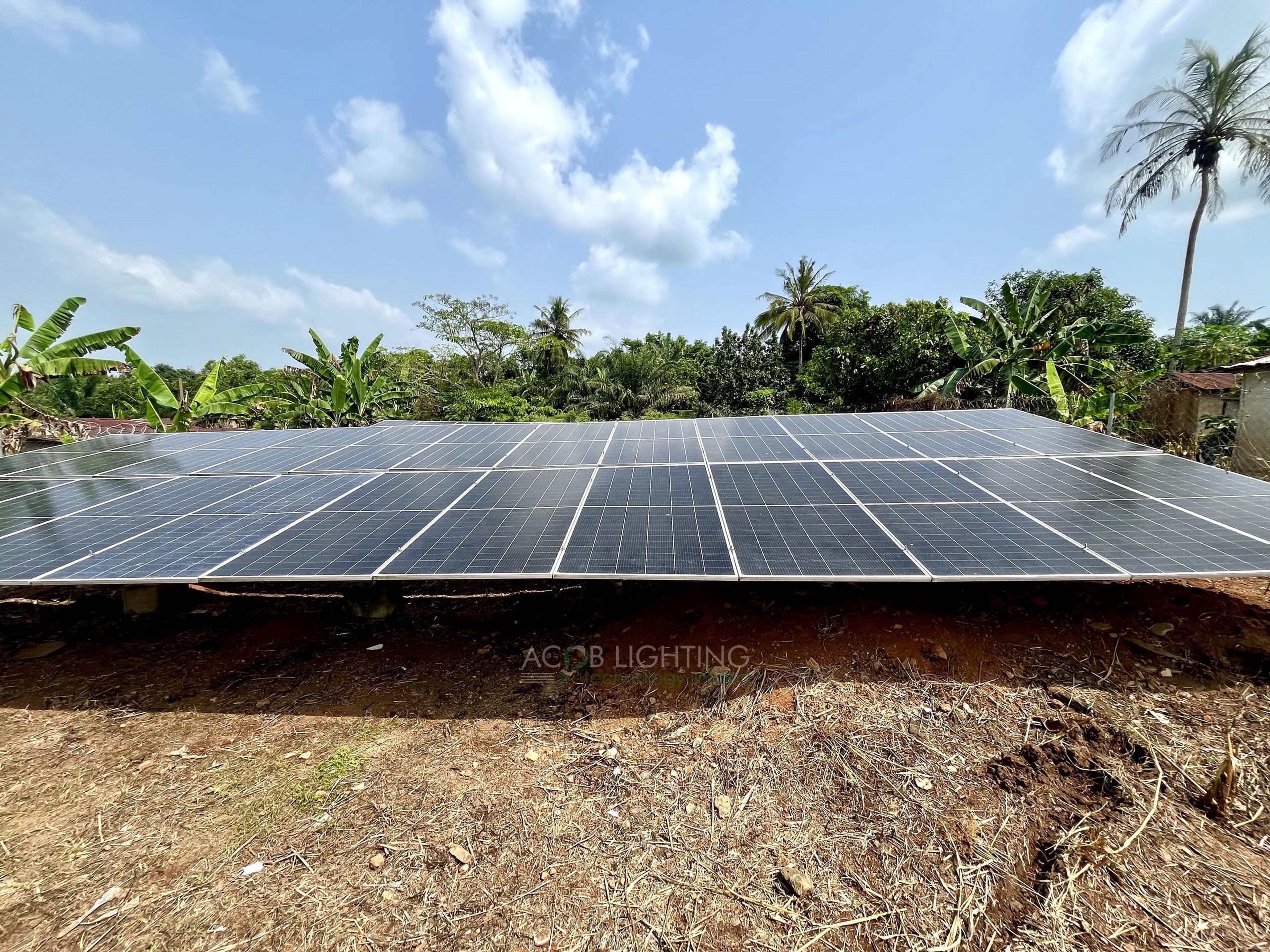 Bolorunduro Adaja Community 40 kWp Hybrid Solar Mini-Grid Project for Rural Electrification, Ondo State, Nigeria - Installation Photo 7
