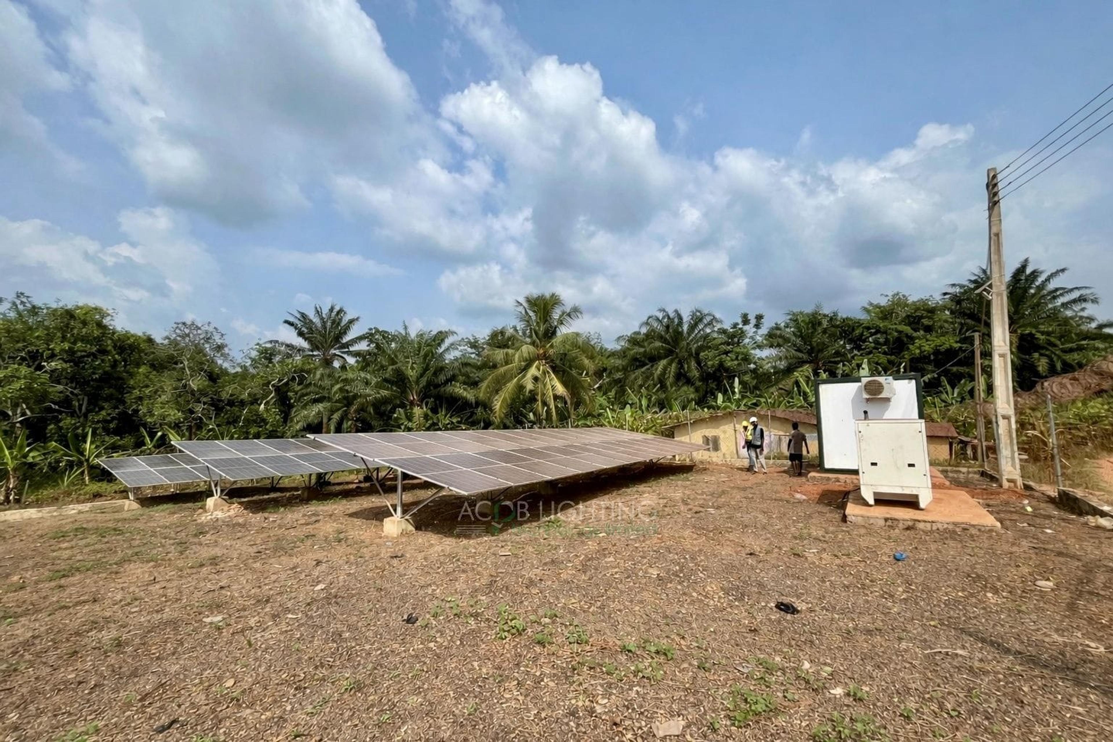Bolorunduro Adewole Community 40 kWp Hybrid Solar Mini-Grid Project for Rural Electrification, Ondo State, Nigeria - Installation Photo 2