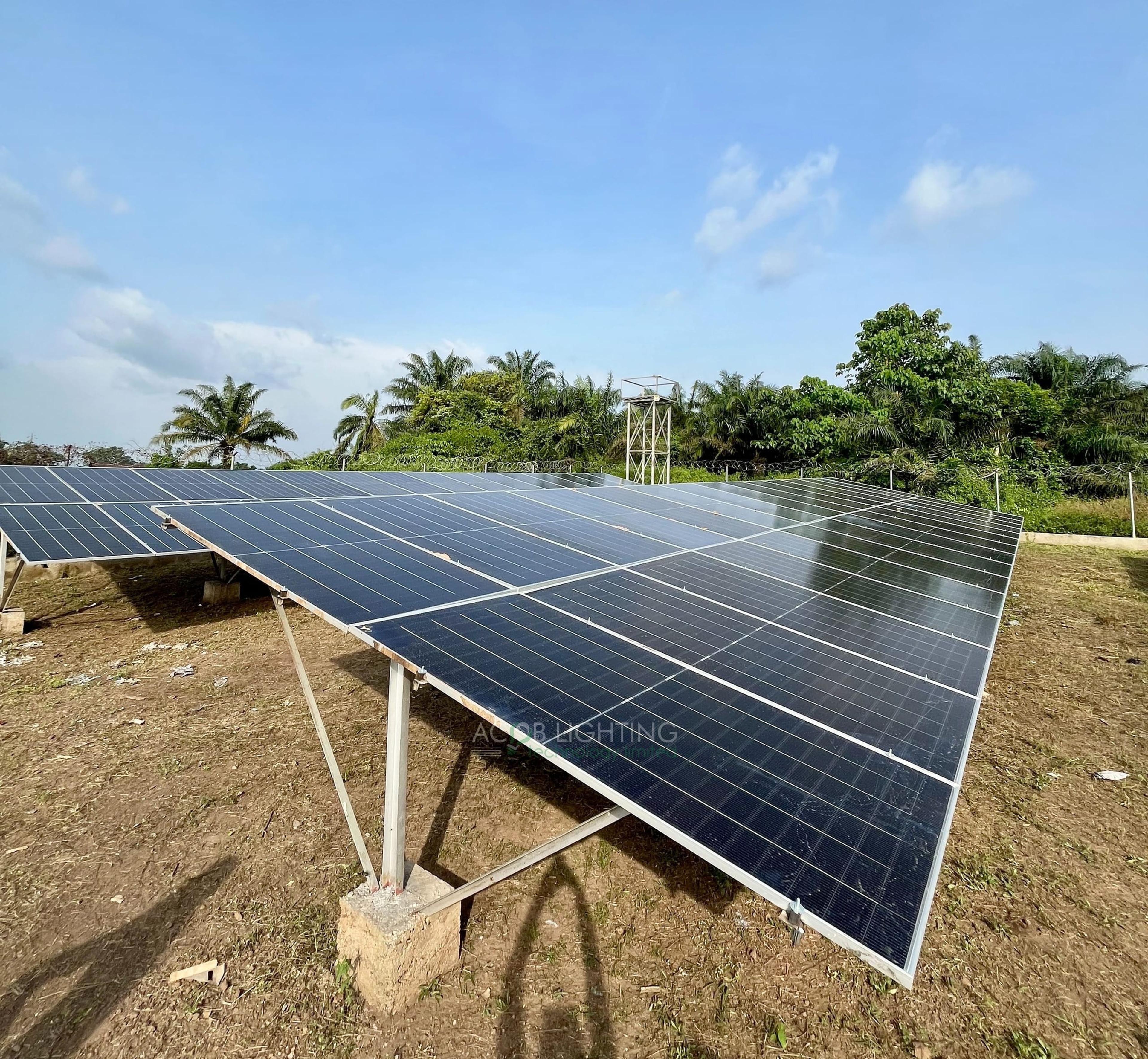 Ayetoro Community 40 kWp Hybrid Solar Mini-Grid Project for Rural Electrification, Edo State, Nigeria - Installation Photo 3