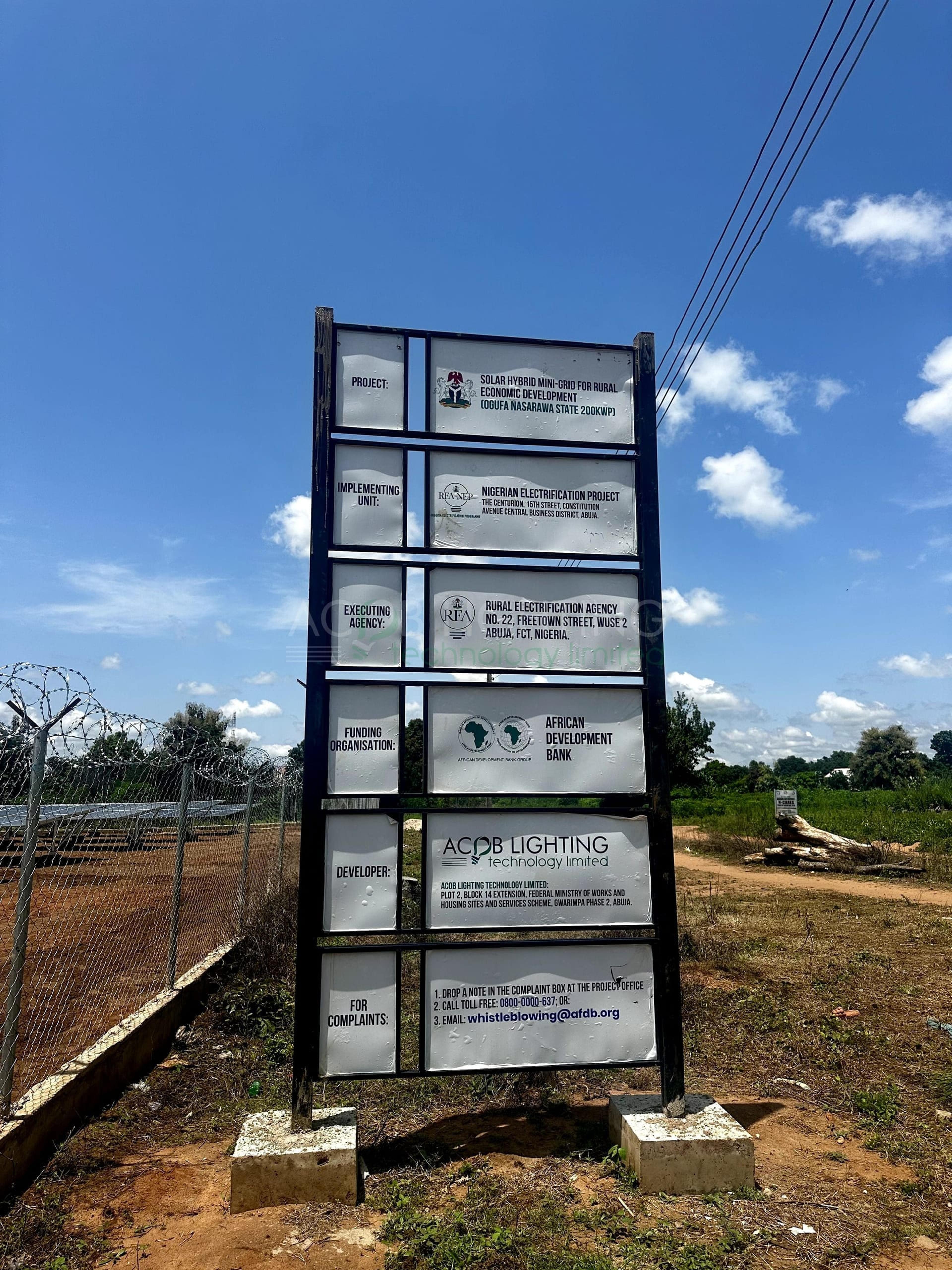 Ogufa 200 kWp Hybrid Solar Mini-Grid Project for Rural Electrification, Nasarawa State, Nigeria - Installation Photo 2