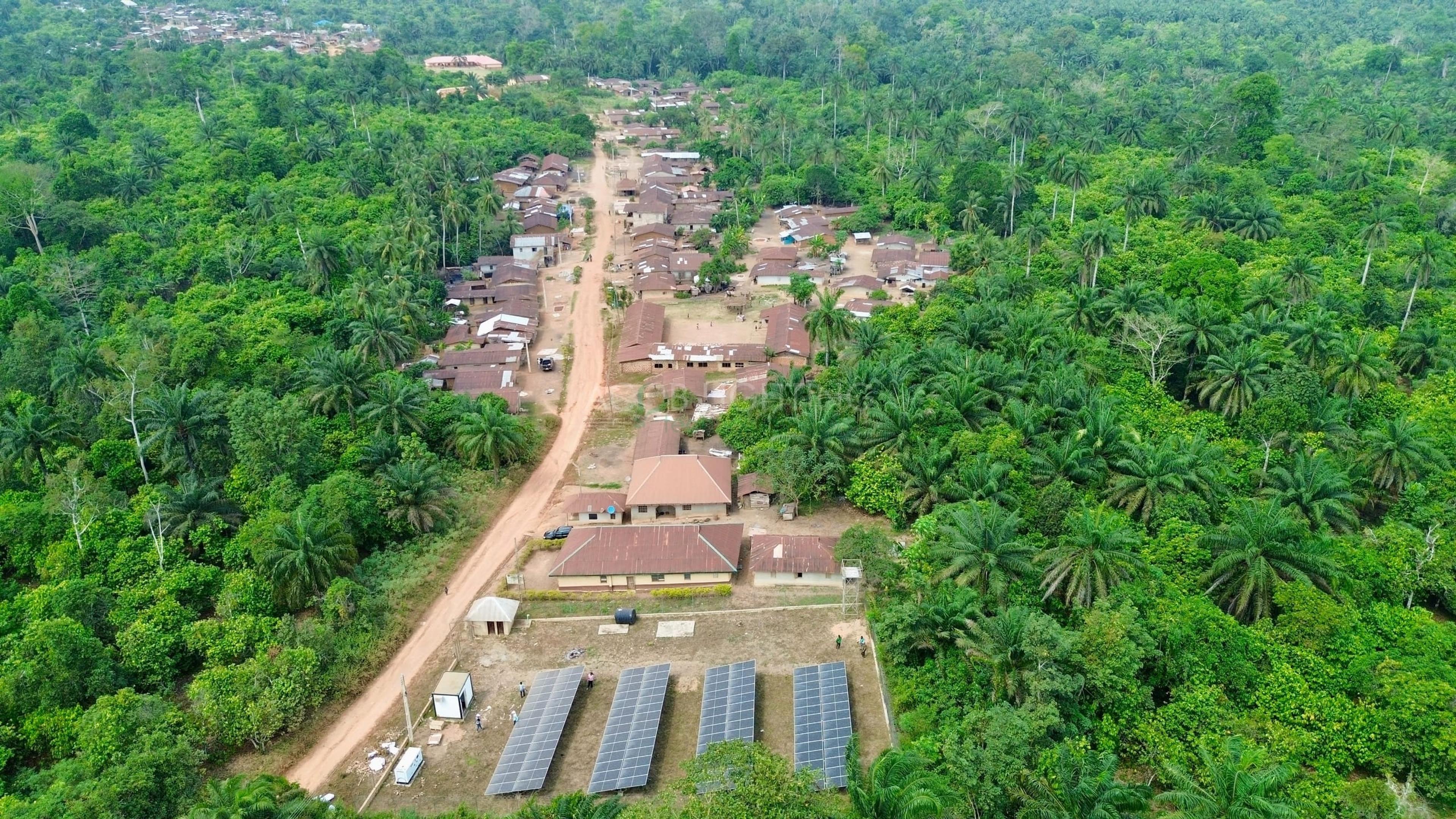 Mile 13 Community 60 kWp Hybrid Solar Mini-Grid Project for Rural Electrification, Ondo State, Nigeria - Installation Photo 1
