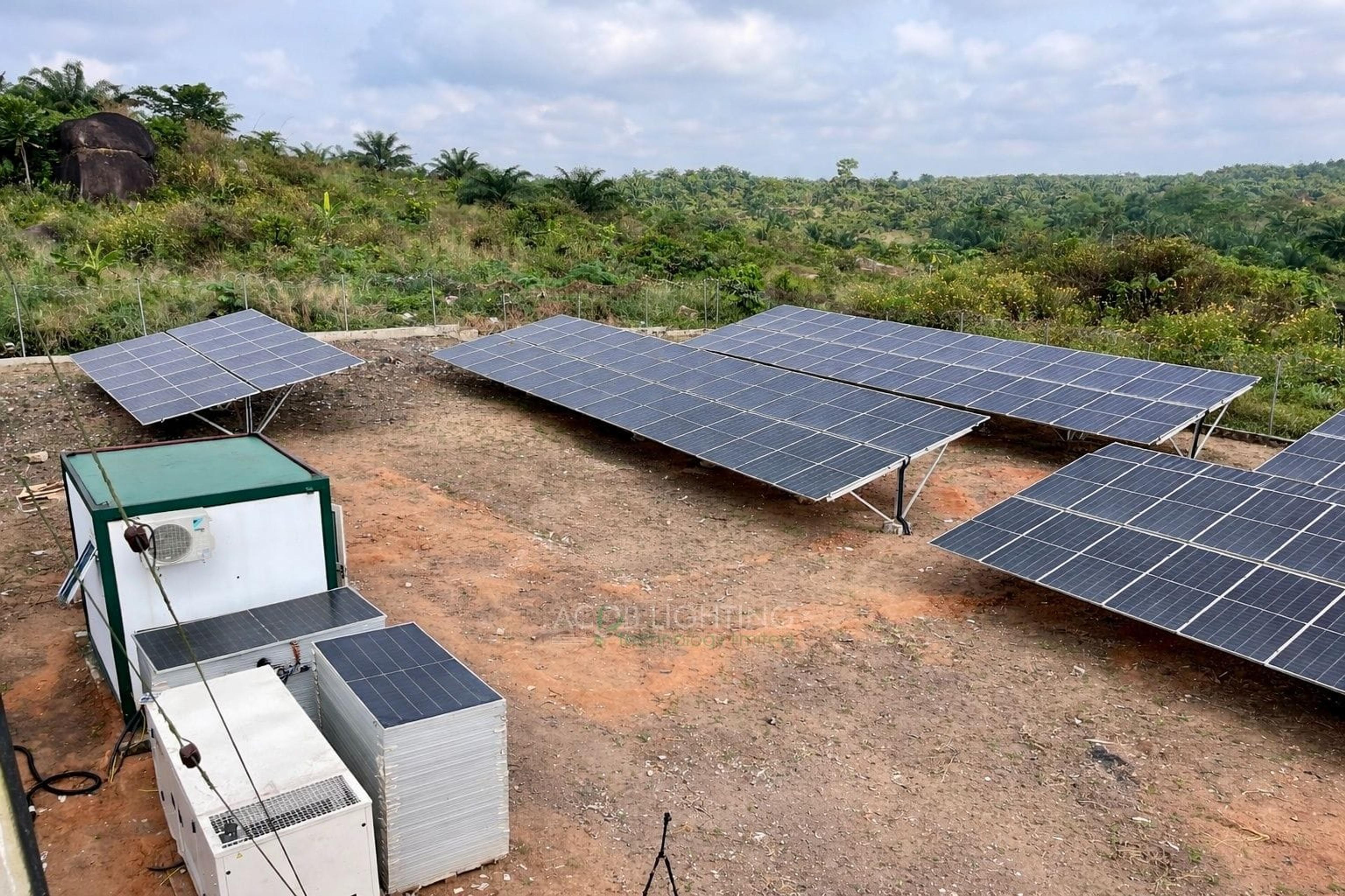 Otu-Costain Community 70 kWp Hybrid Solar Mini-Grid Project for Rural Electrification, Ondo State, Nigeria - Installation Photo 3