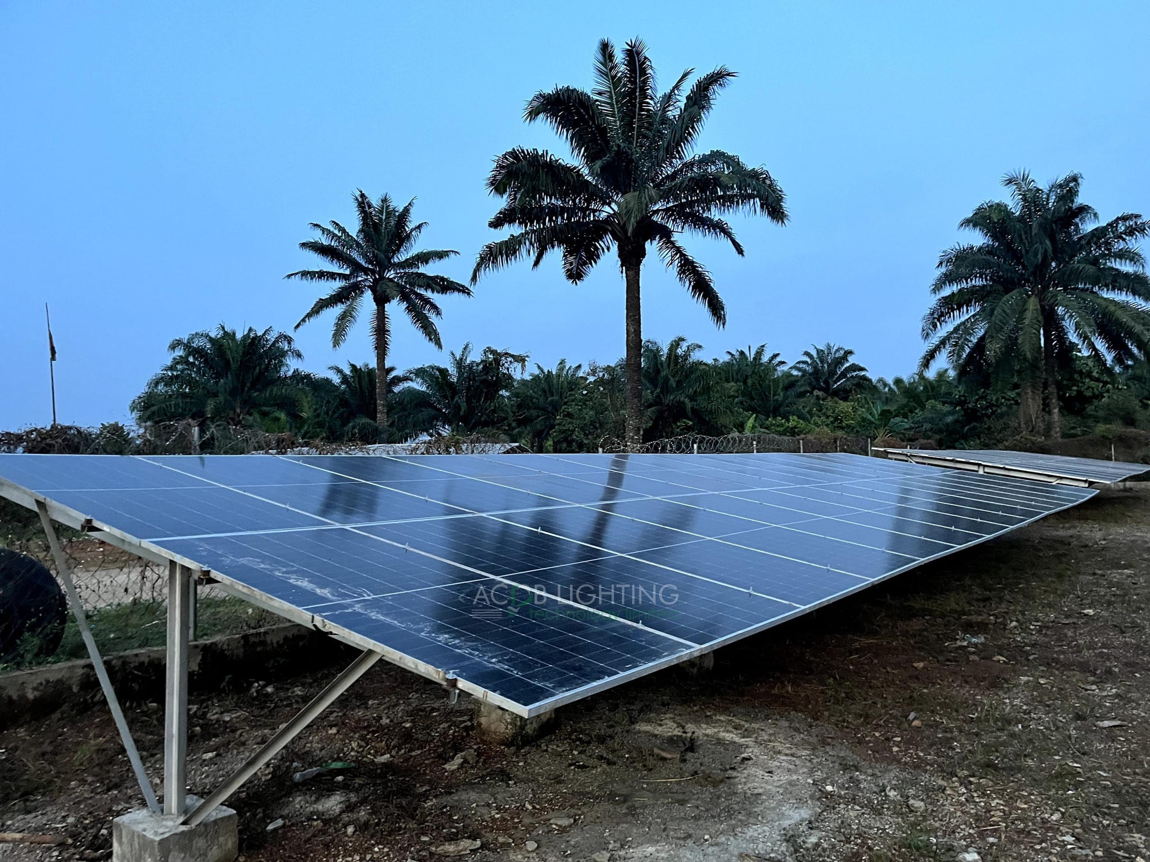 Asejire Community 70 kWp Hybrid Solar Mini-Grid Project for Rural Electrification, Ondo State, Nigeria - Installation Photo 1