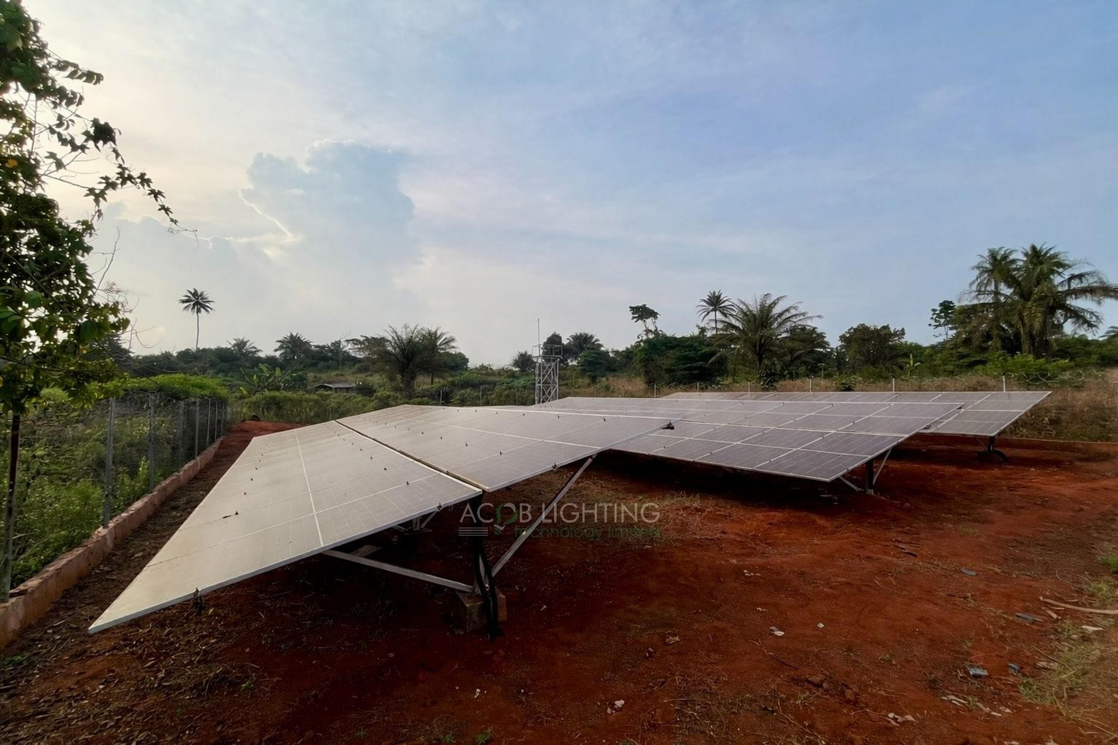 Ajegunle Community 40 kWp Hybrid Solar Mini-Grid Project for Rural Electrification, Edo State, Nigeria - Installation Photo 1