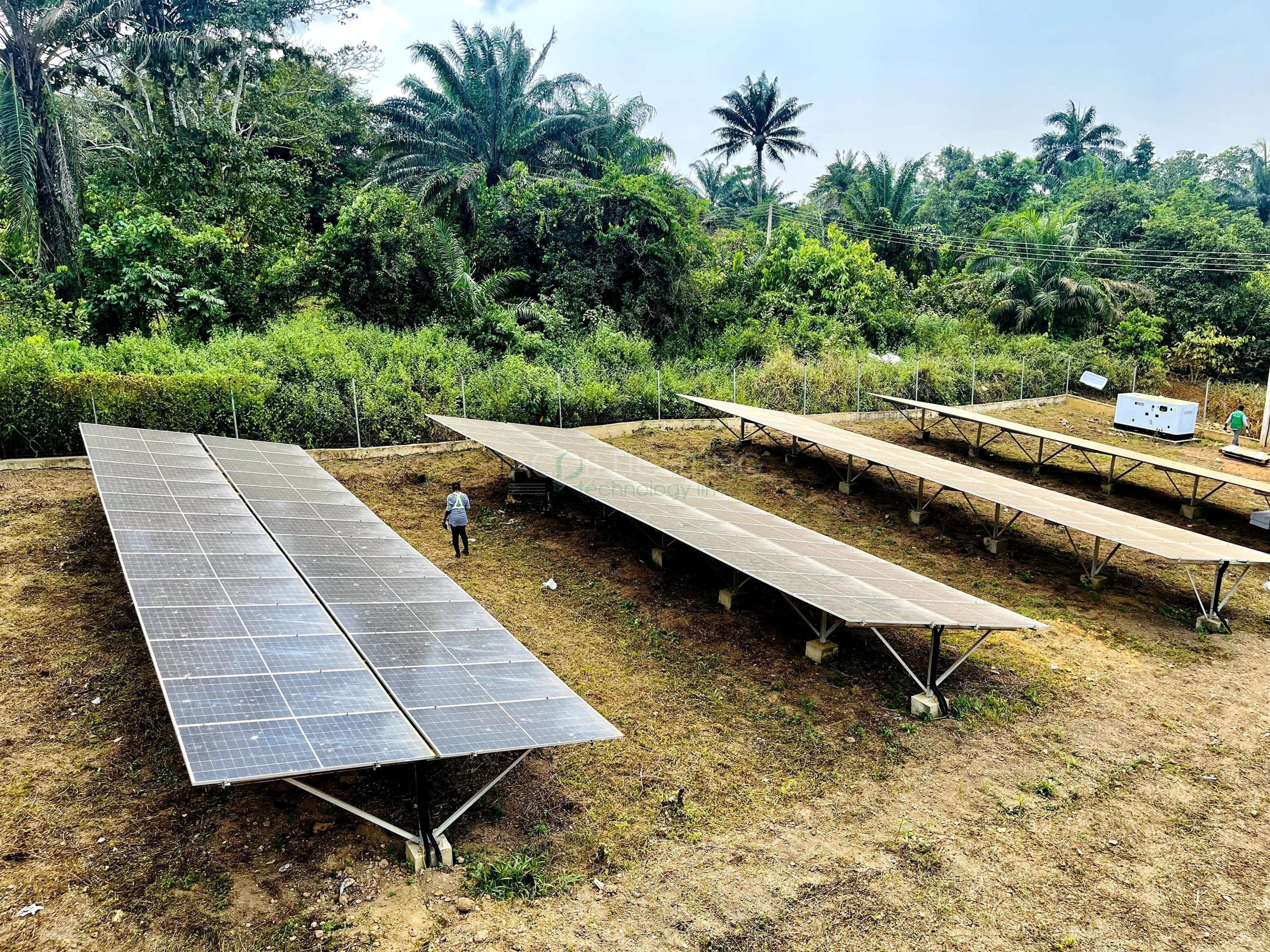 Mile 13 Community 60 kWp Hybrid Solar Mini-Grid Project for Rural Electrification, Ondo State, Nigeria - Installation Photo 3