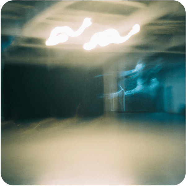 A visual interpretation of sound echoing in a large empty space, 35mm