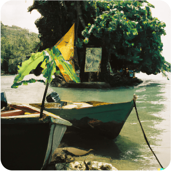 Scene from a memory about Port Antonio, Jamaica, 35mm photography