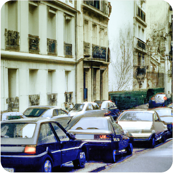 Scene from a memory of the streets of Paris in 1991, 35mm