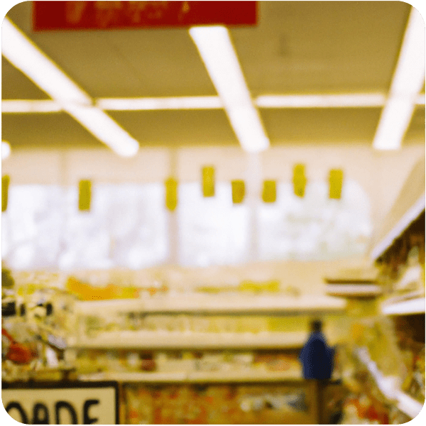scene from a comforting memory about a health food store, 35mm