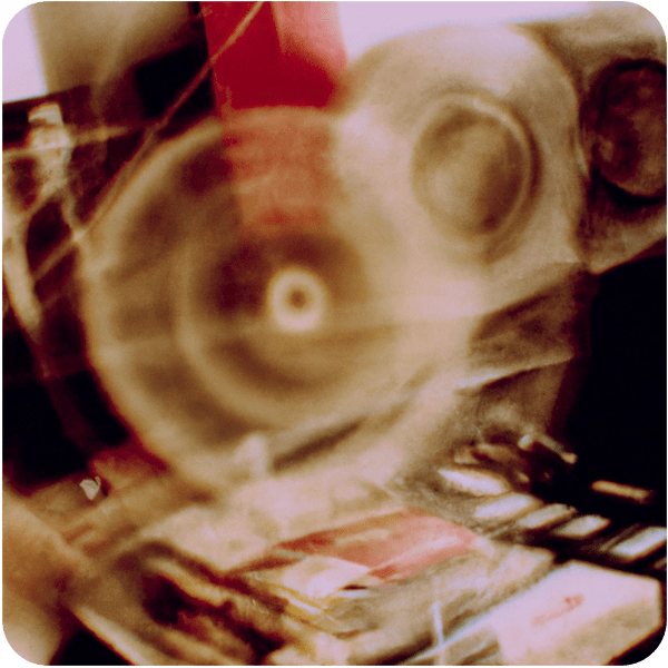 visualization of the sound of garage music, 35mm photography