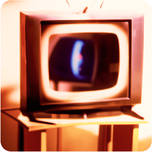 A 1950s television set, 35mm photography