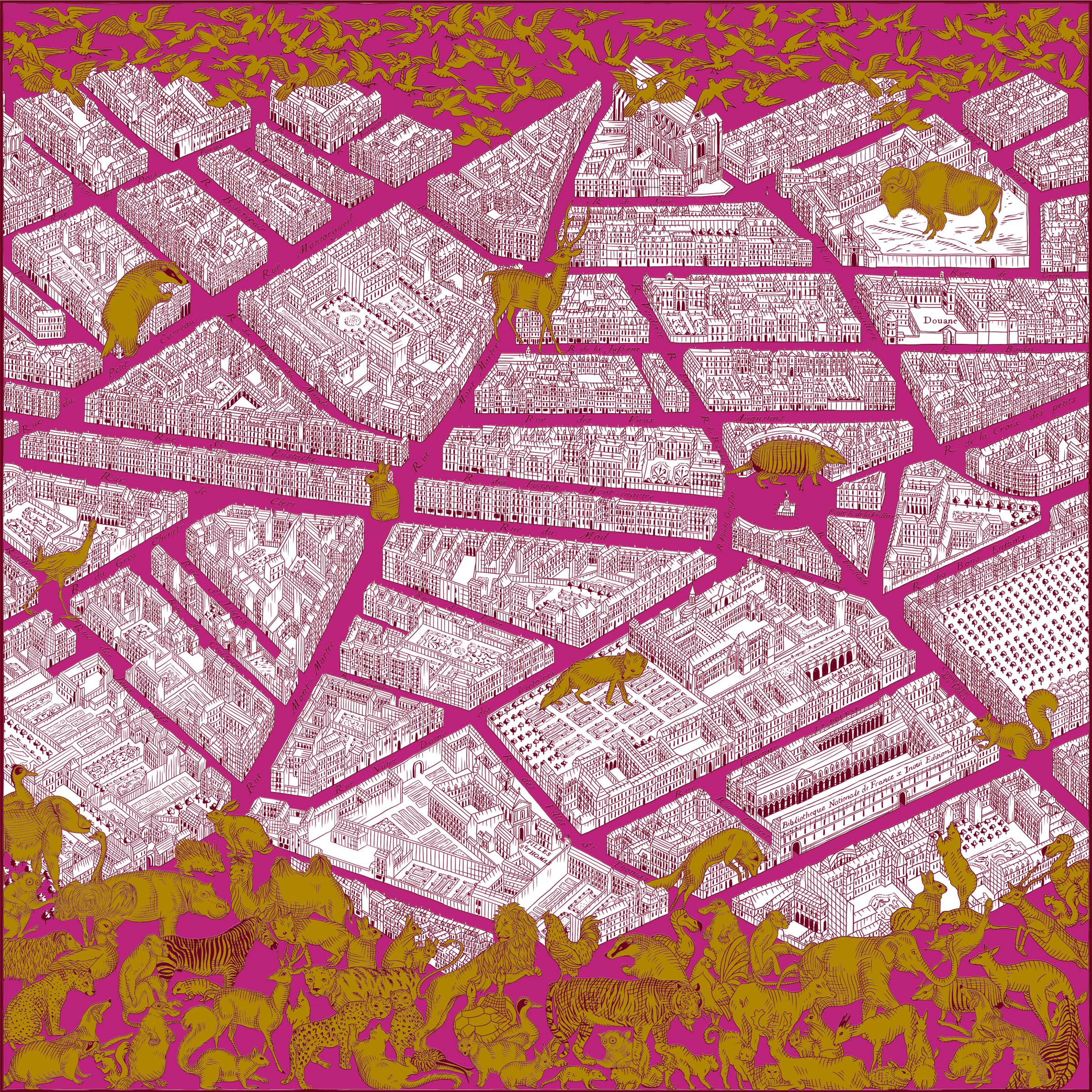 Square 130 - Turgot - Pink