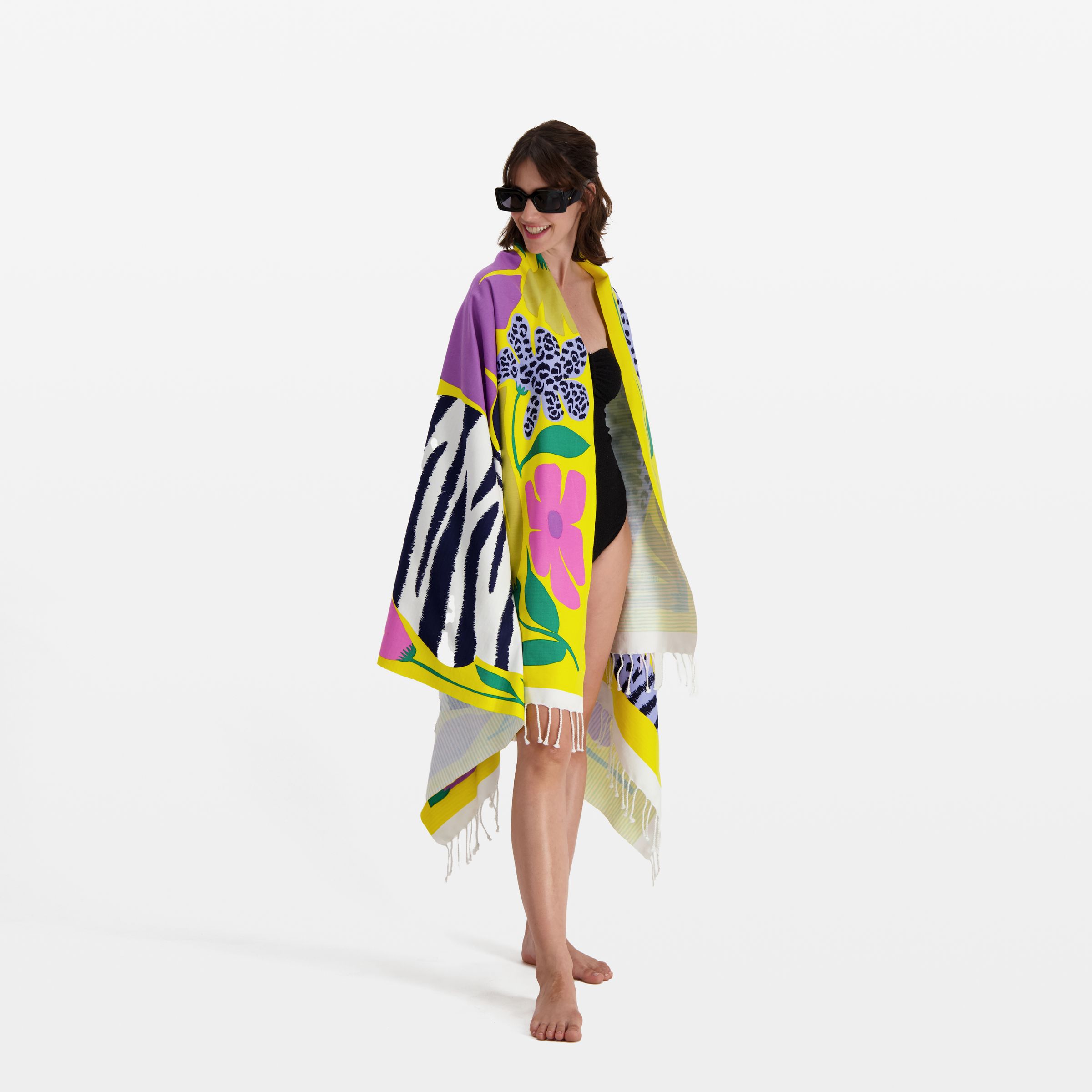 Fouta Towel 100 - Folk - Yellow