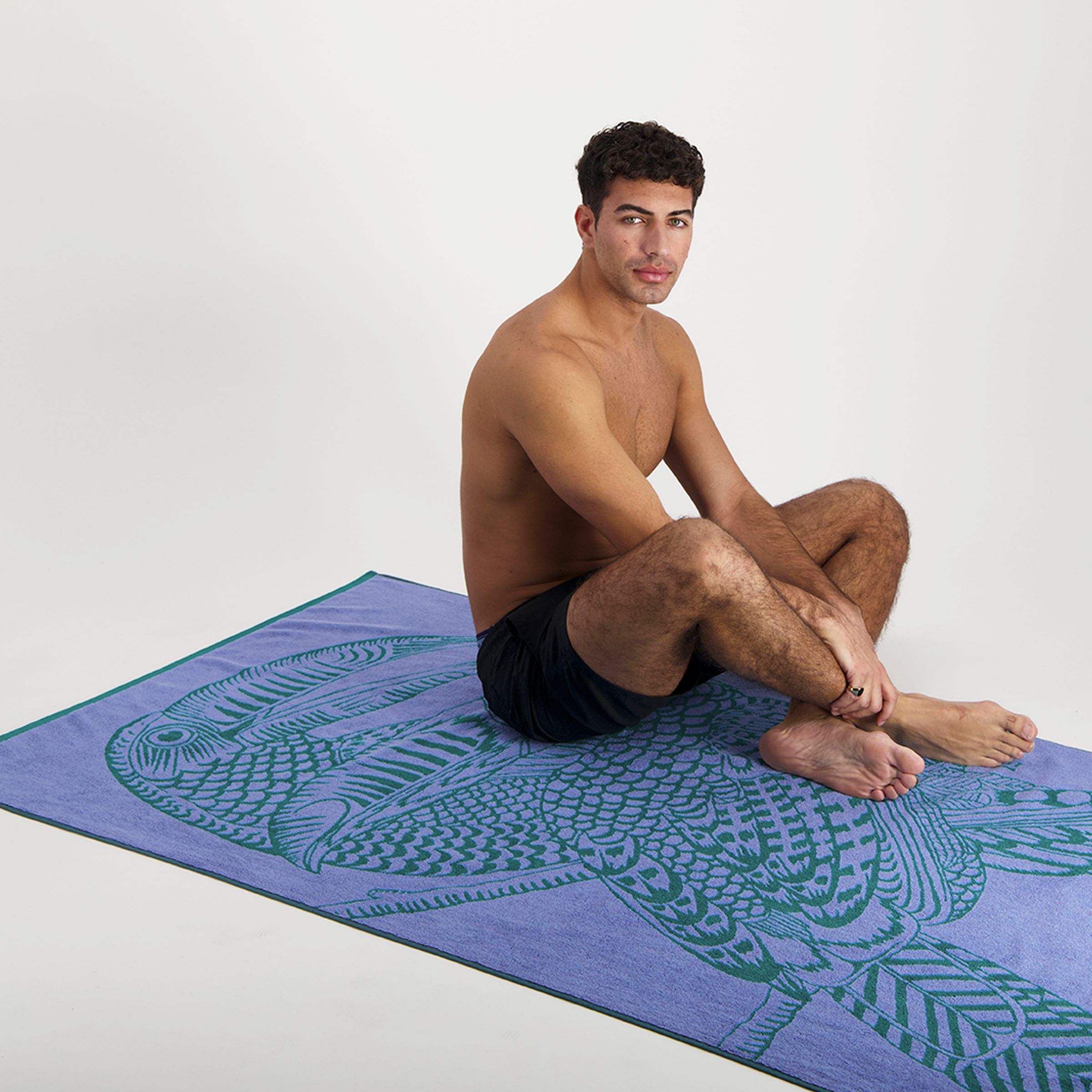 Beach Towel - Toucan - Lavender