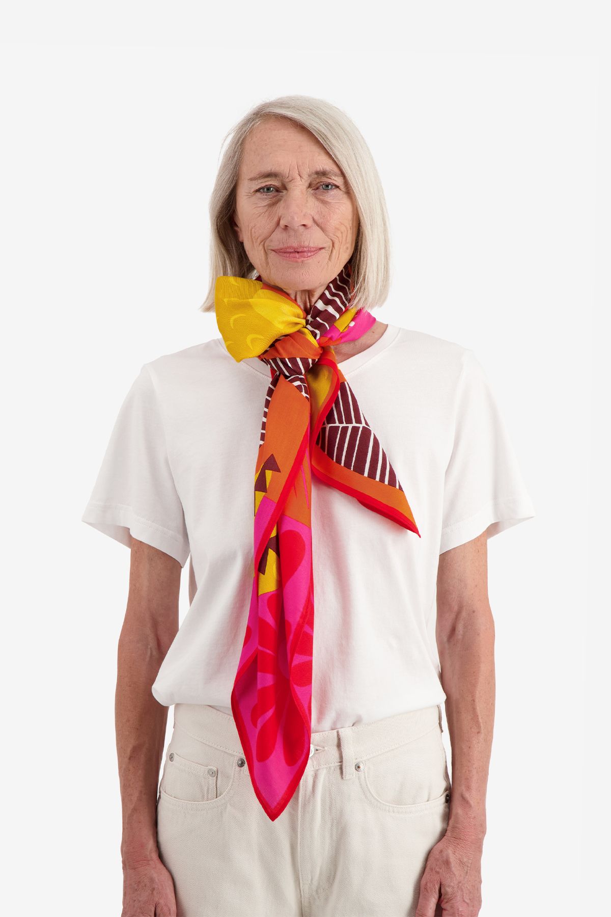 Foulard L'Île de la Tortue (Rose)