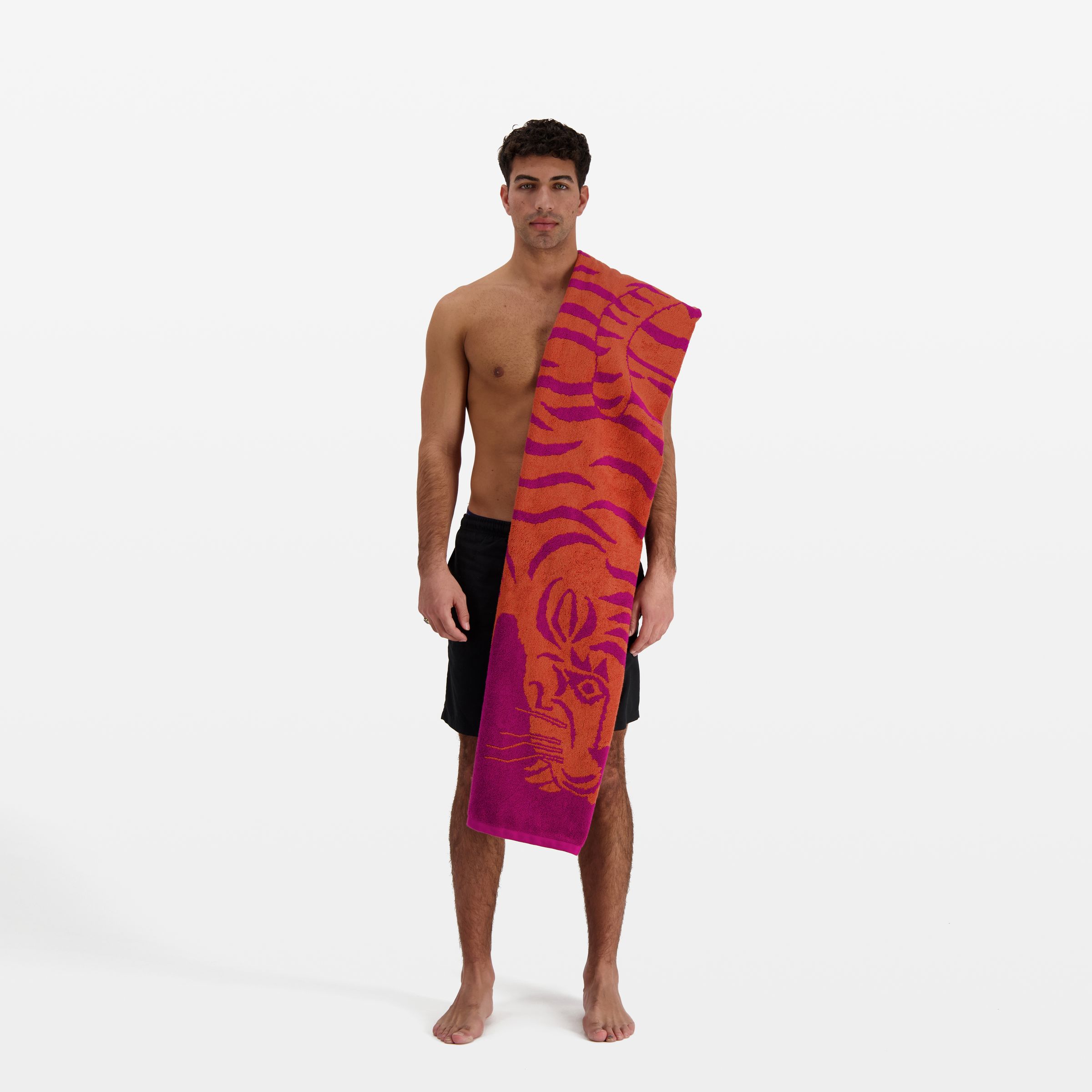 Beach Towel - Todd - Fuchsia