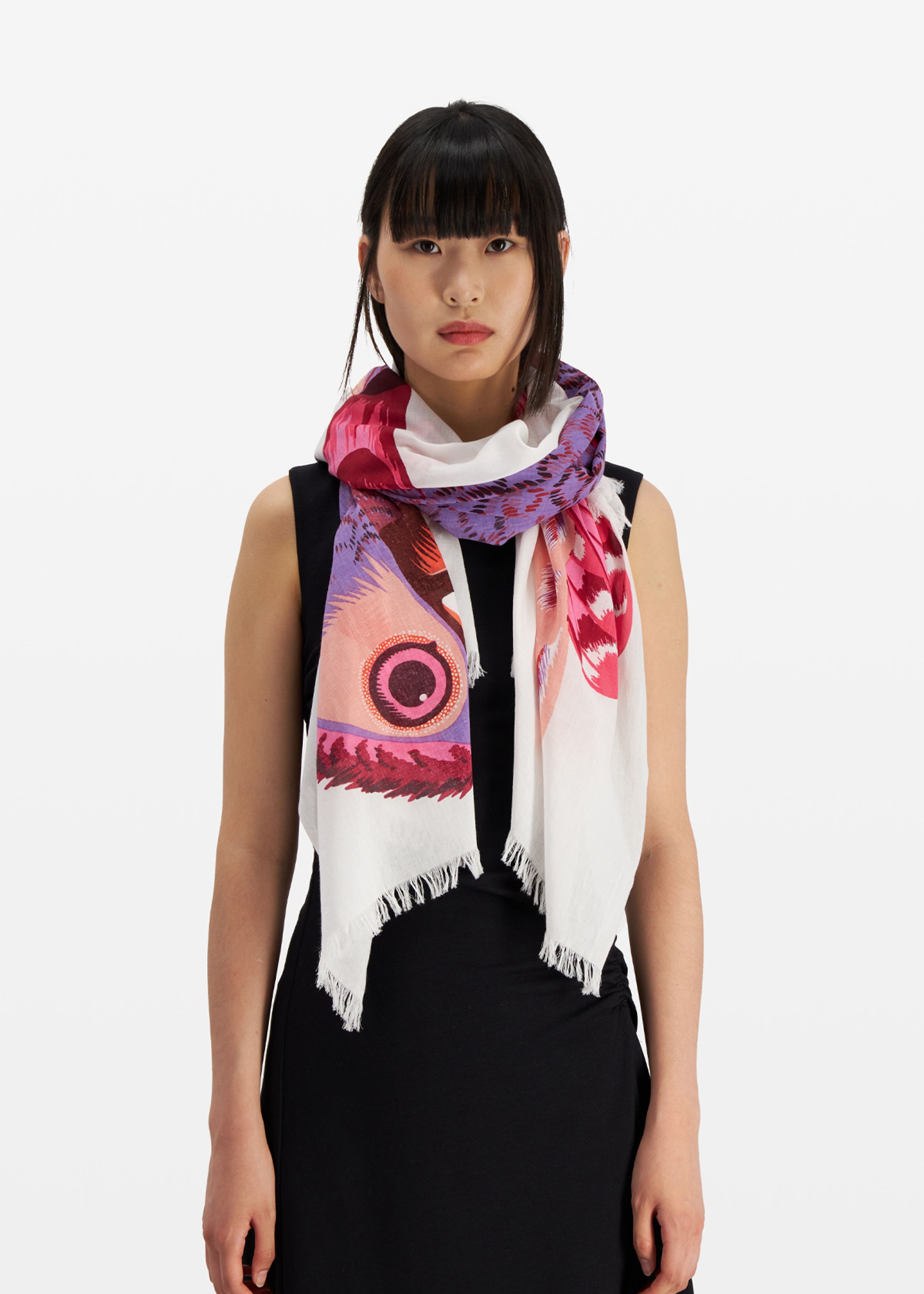 Scarf 100 - Toucan - Pink