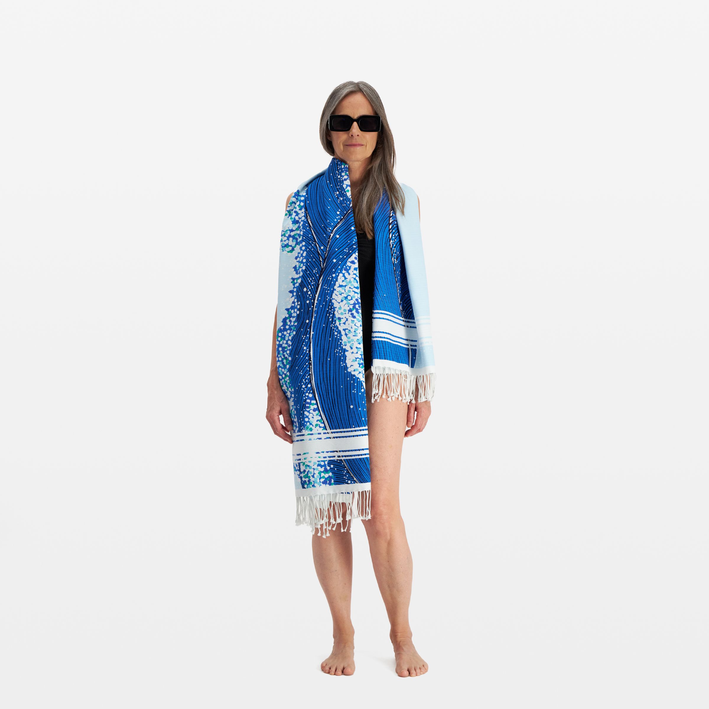 Fouta Towel 100 - Ecume - Blue