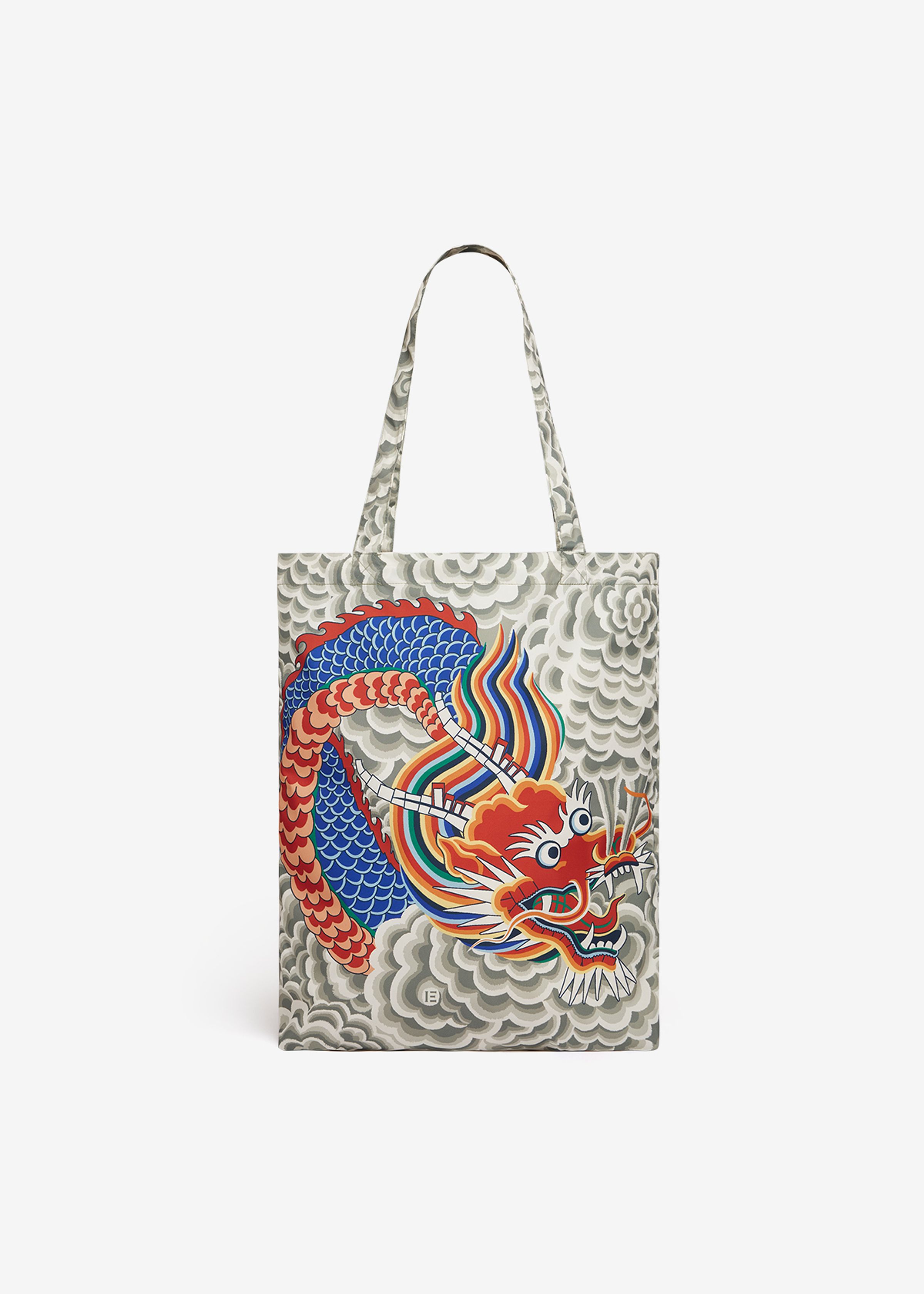 Shopper Bag - Dragon - Grey