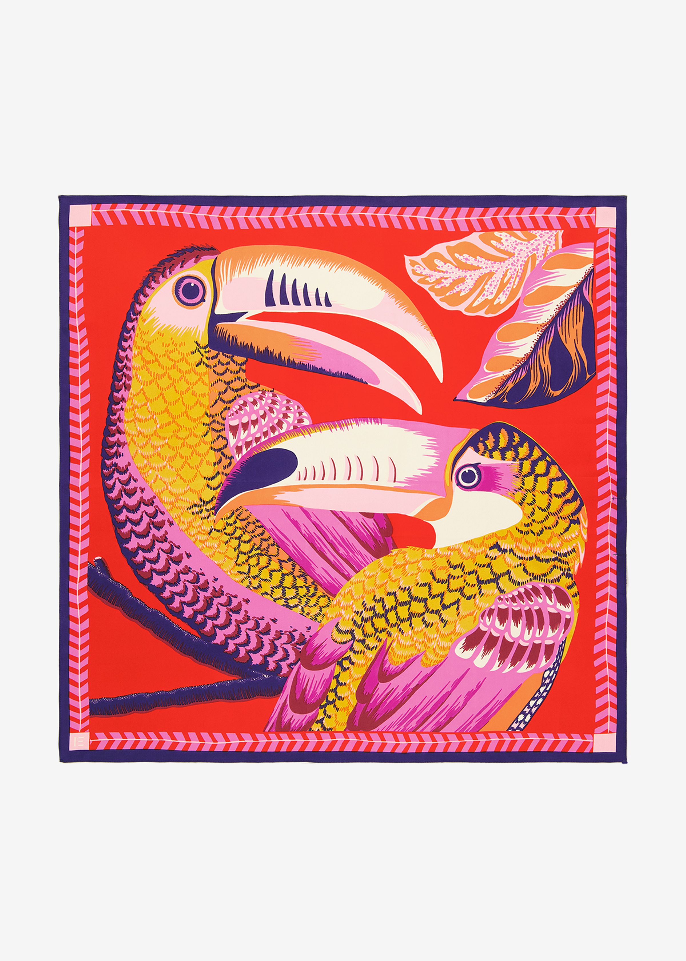Square 65 - Toucan - Red