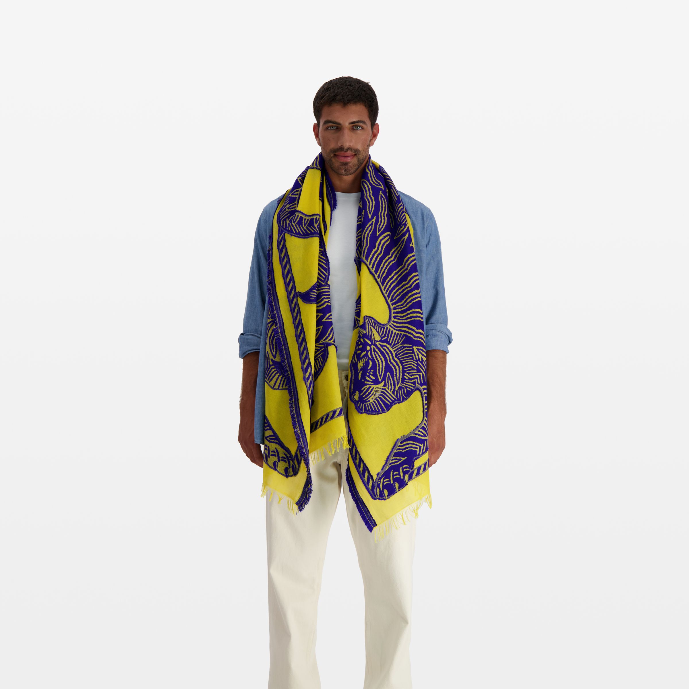 Scarf 70 - Mantra Summer 3D - Yellow