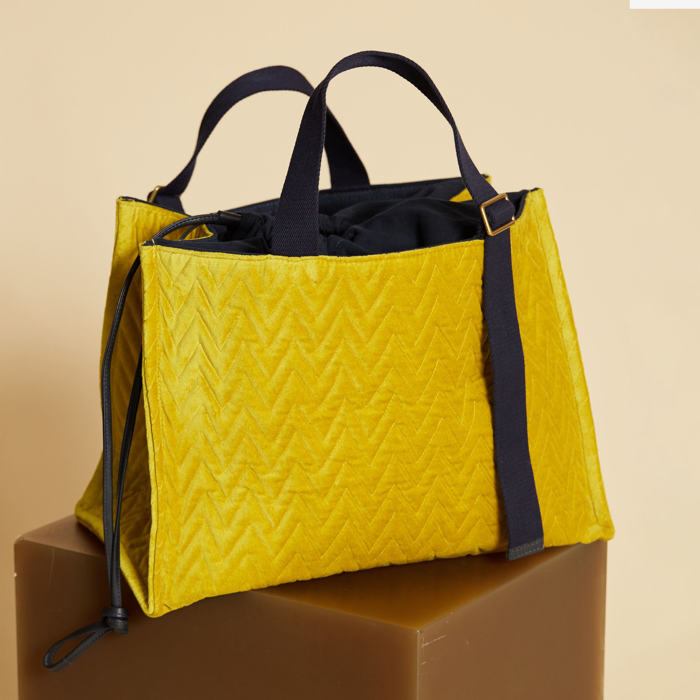 Shopping Bag - Quilt - Yellow