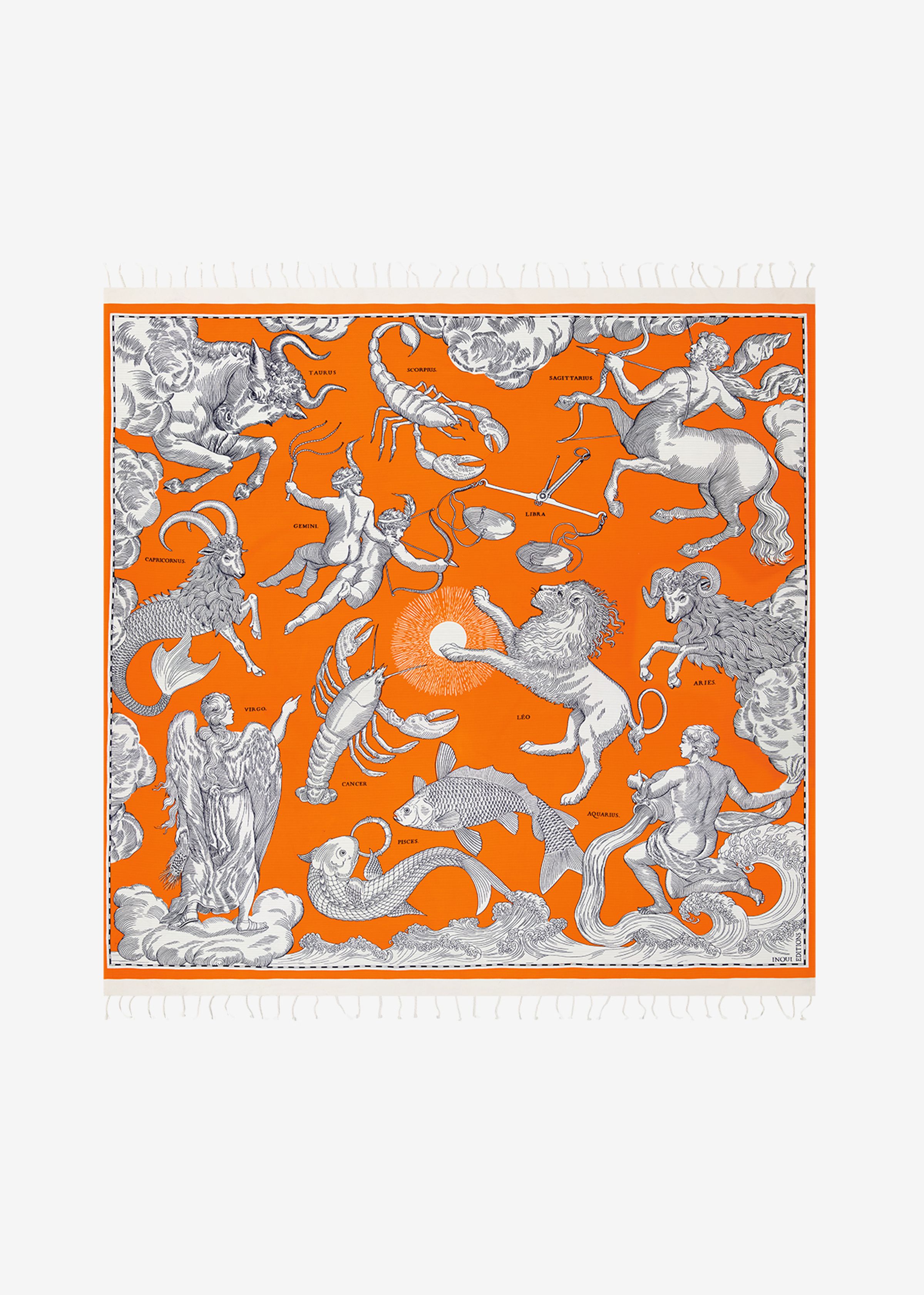 Fouta 190 - Astrologie - Orange