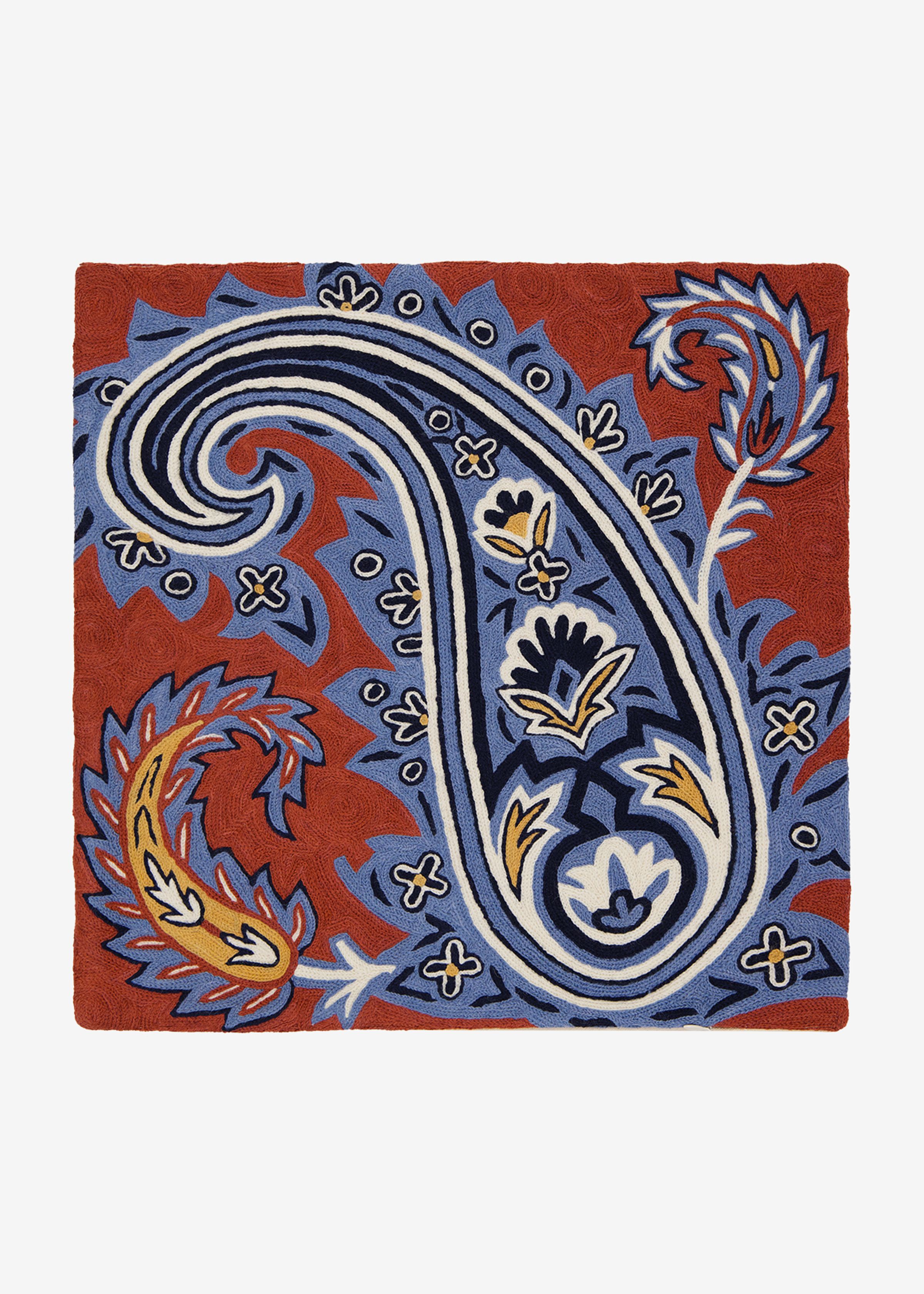 Cushion Cover 45 - Paisley - Red