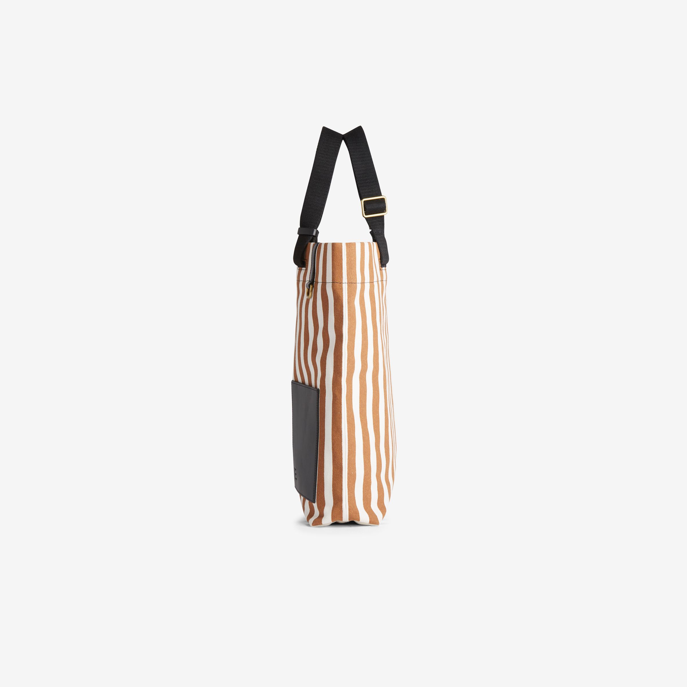 Street Strap Tasche - Bicolor Stripes - Schwarz