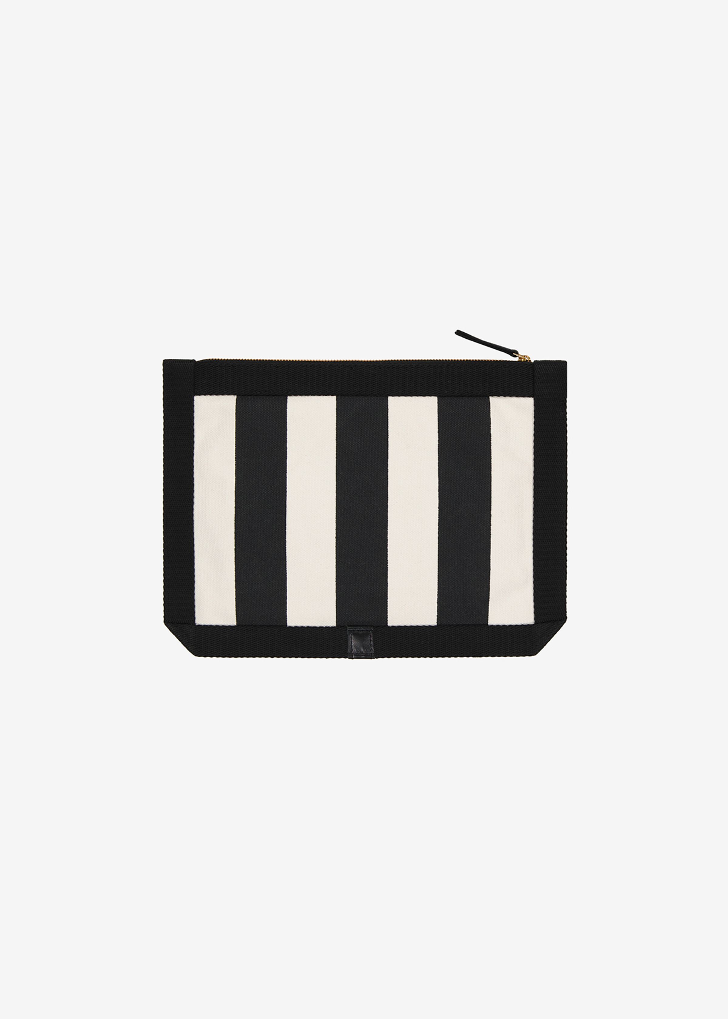 Pochette Strap - Bicolor Stripes - Noir