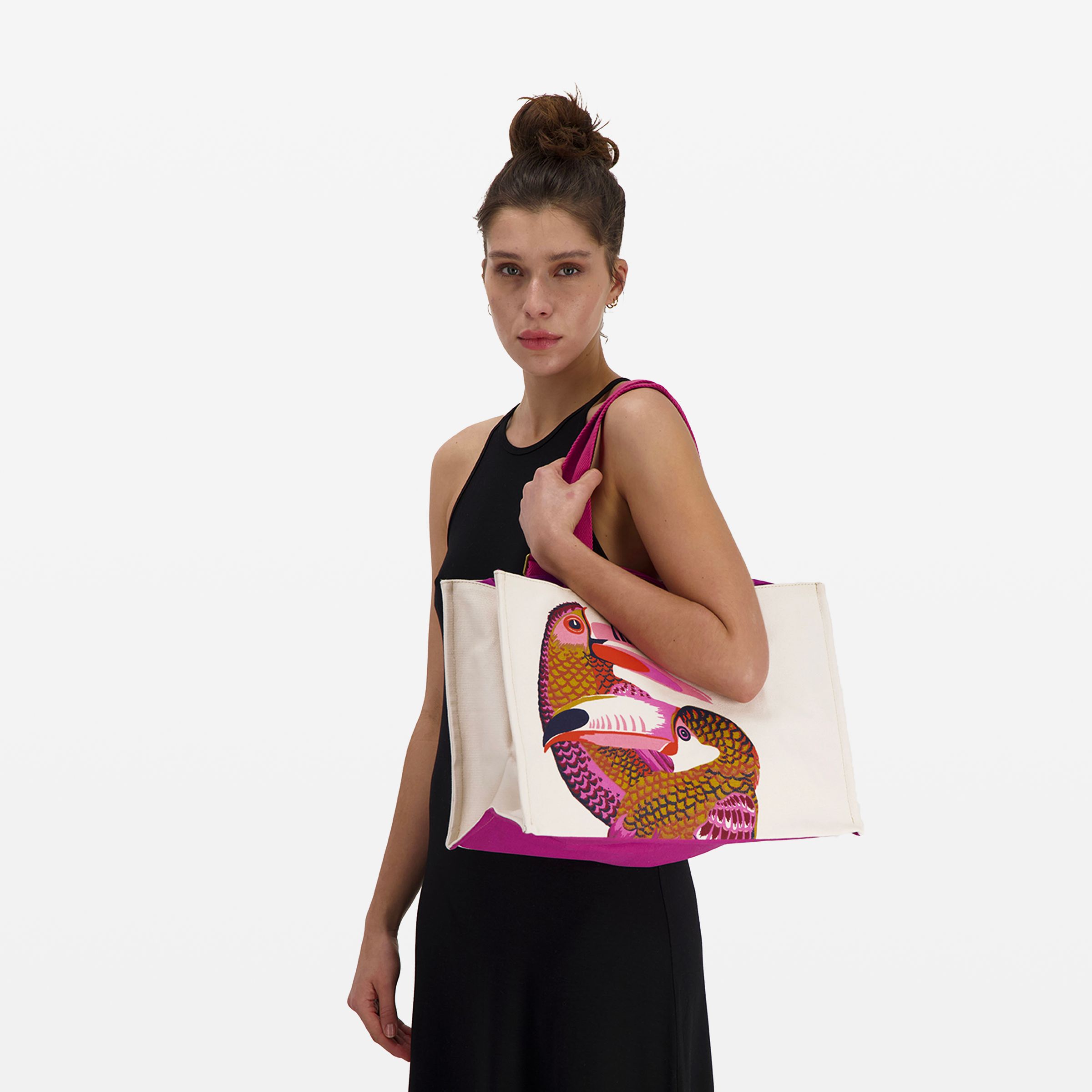 Shopping Bag - Toucan - Fuchsia