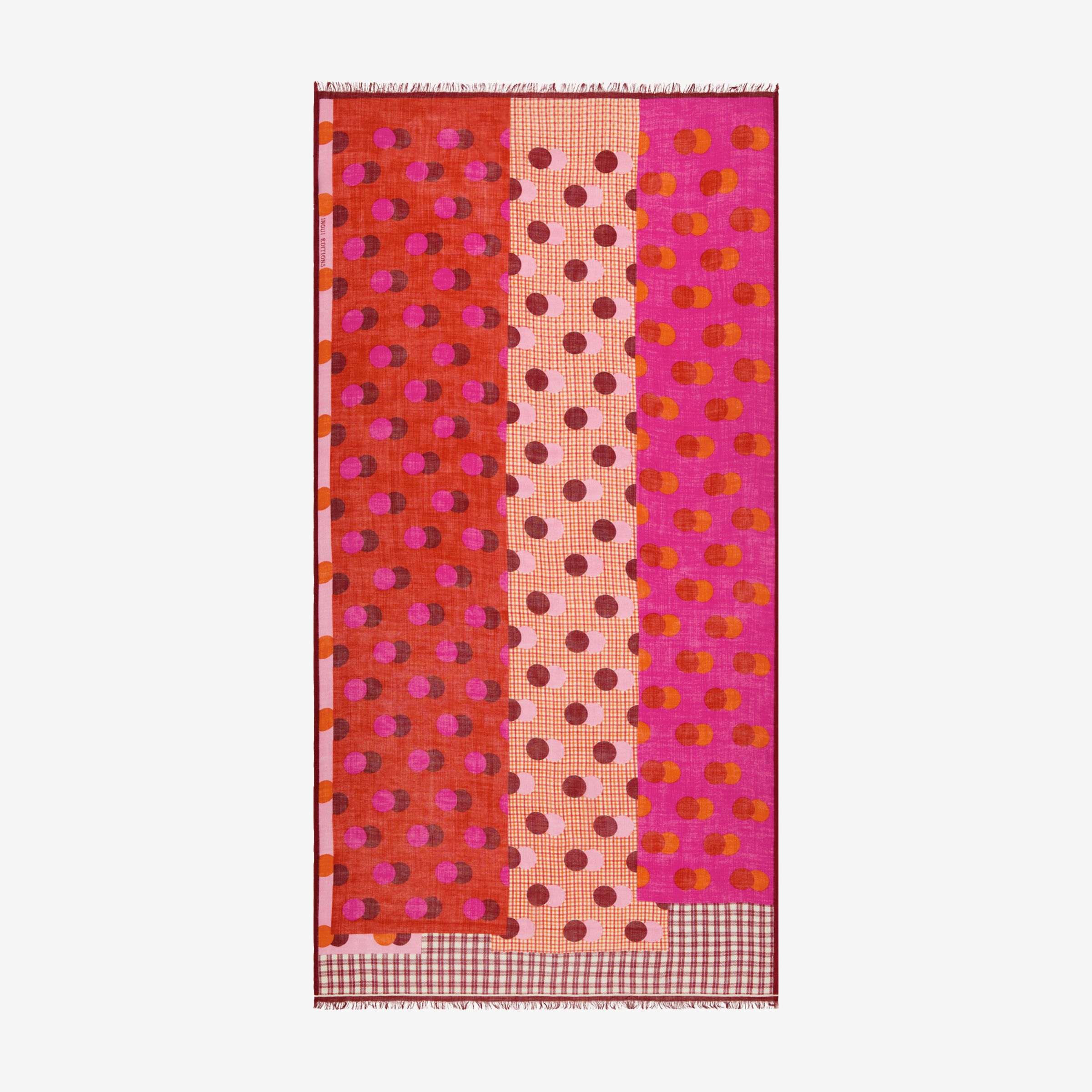 Scarf 100 - Pois - Pink