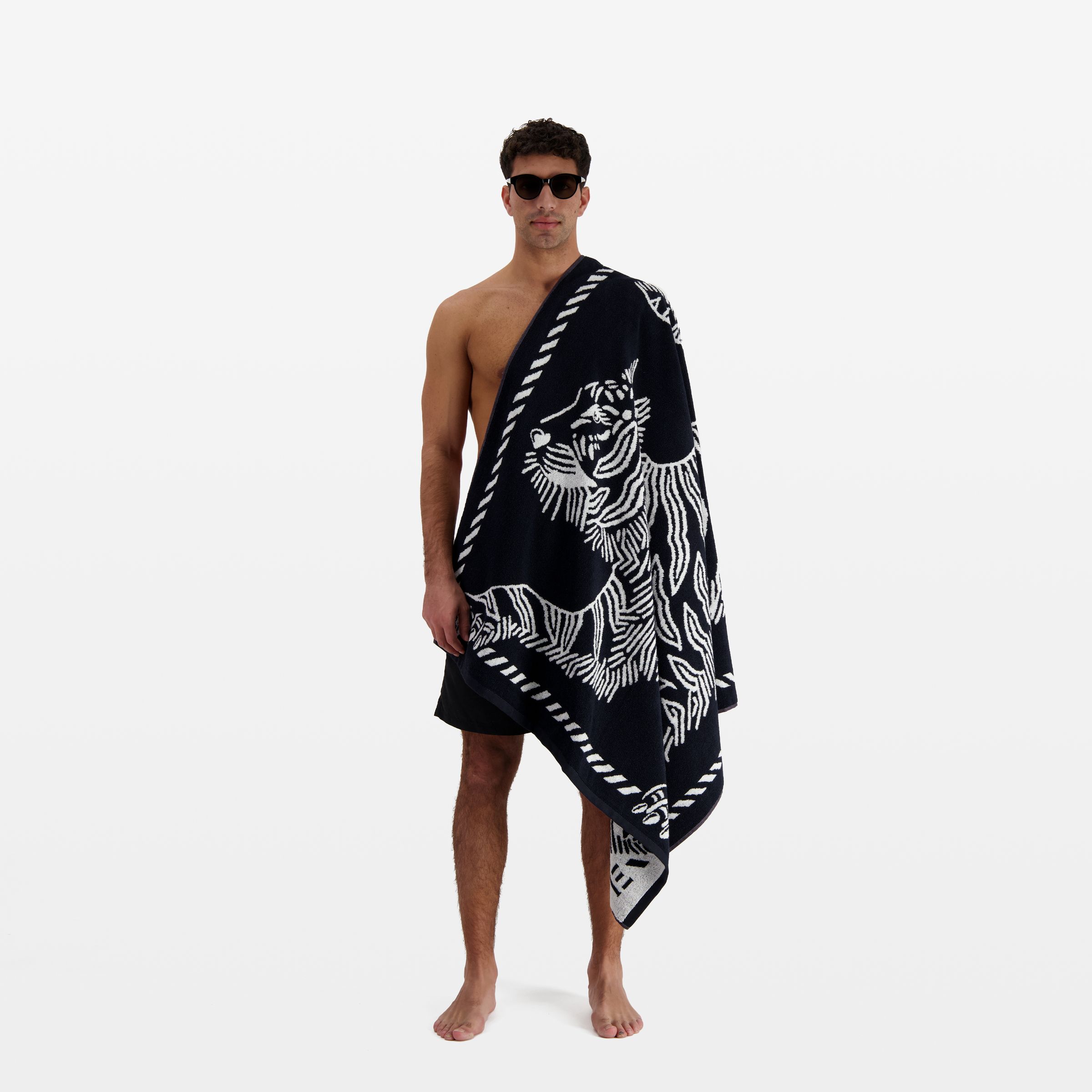 Beach Towel - Mantra - White