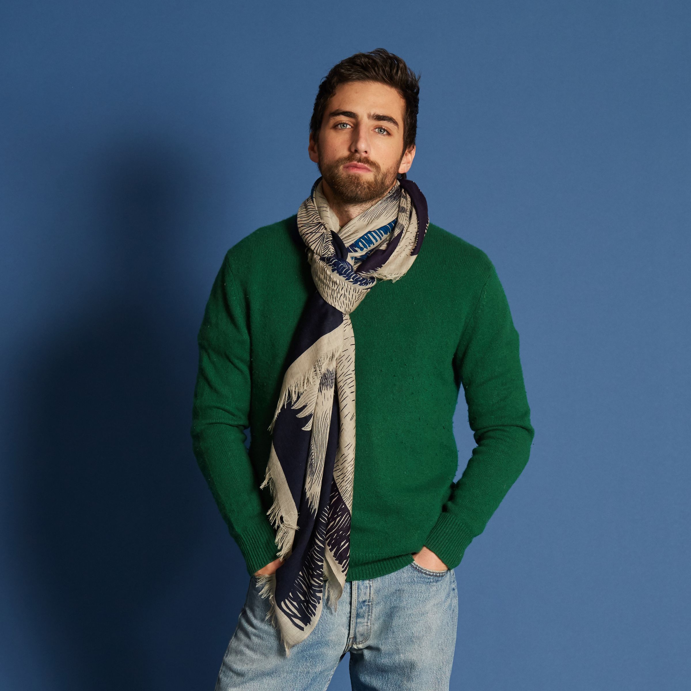 Scarf 100 - Freres - Blue