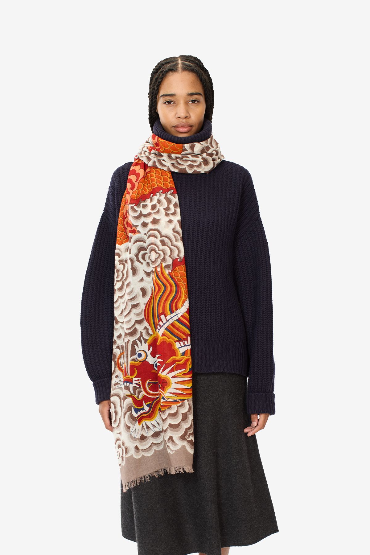 Inoui Editions Scarf - Neptune Red main image 0