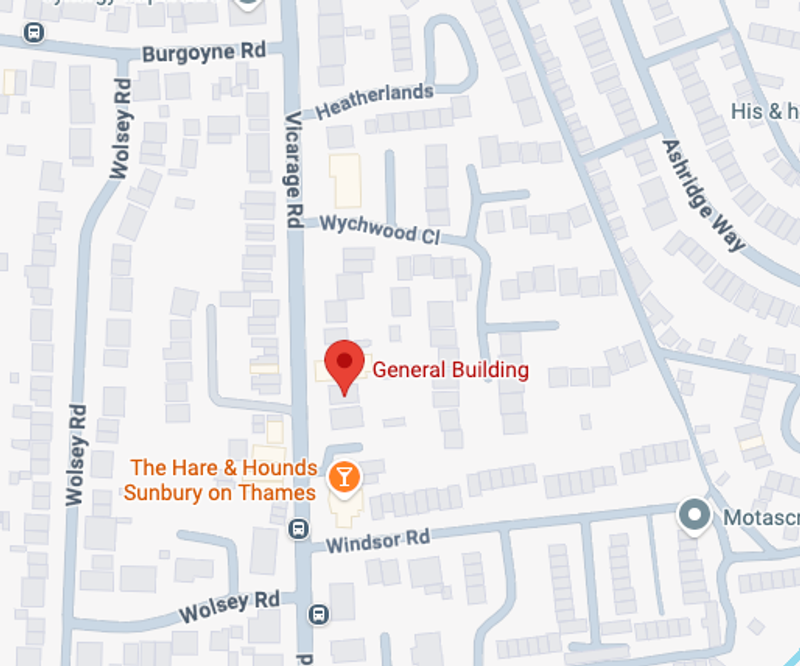 Map showing our location